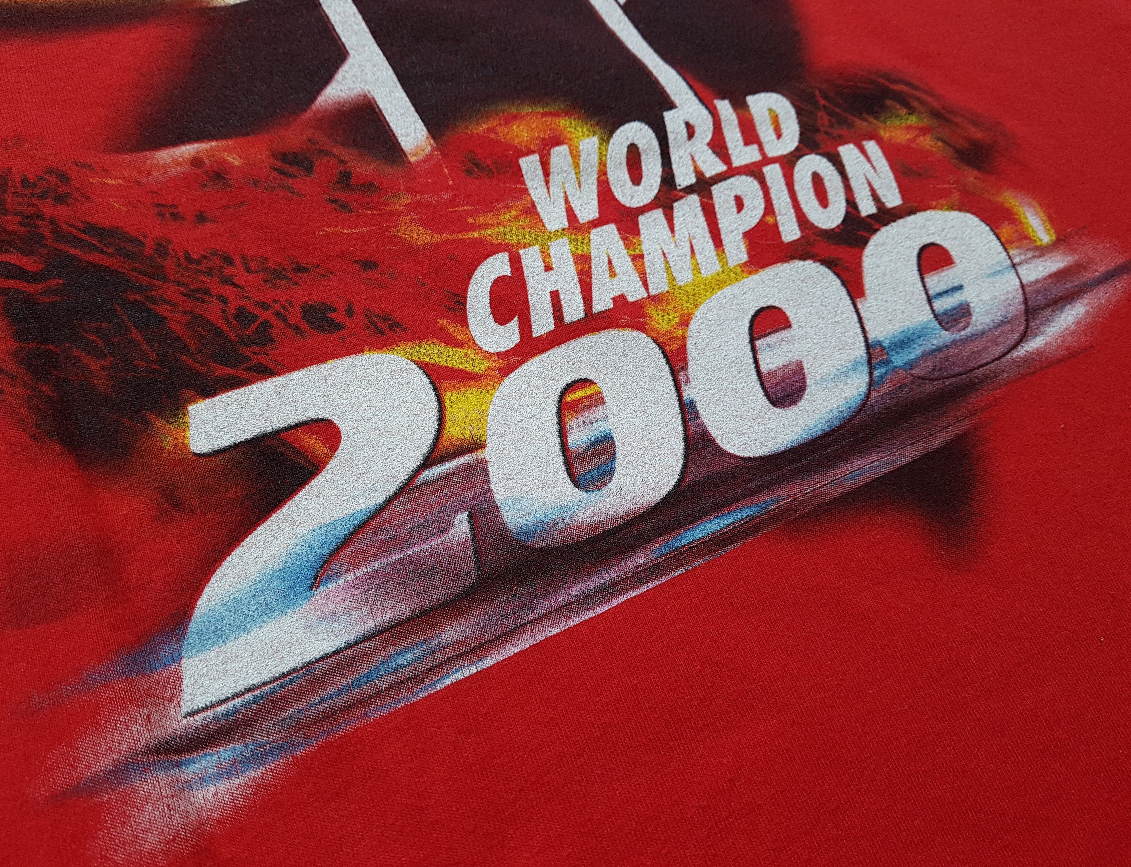 Formula 1 MICHAEL SCHUMACHER F1 2000 CHAMPION FERRARI T SHIRT Size US M / EU 48-50 / 2 - 17 Thumbnail