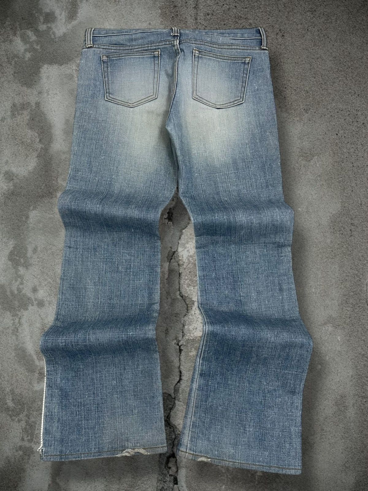 Yohji Yamamoto Vintage Japan Designer Yohji Yamamoto Ined Flared Blue Denim Size US 30 / EU 46 - 10 Thumbnail