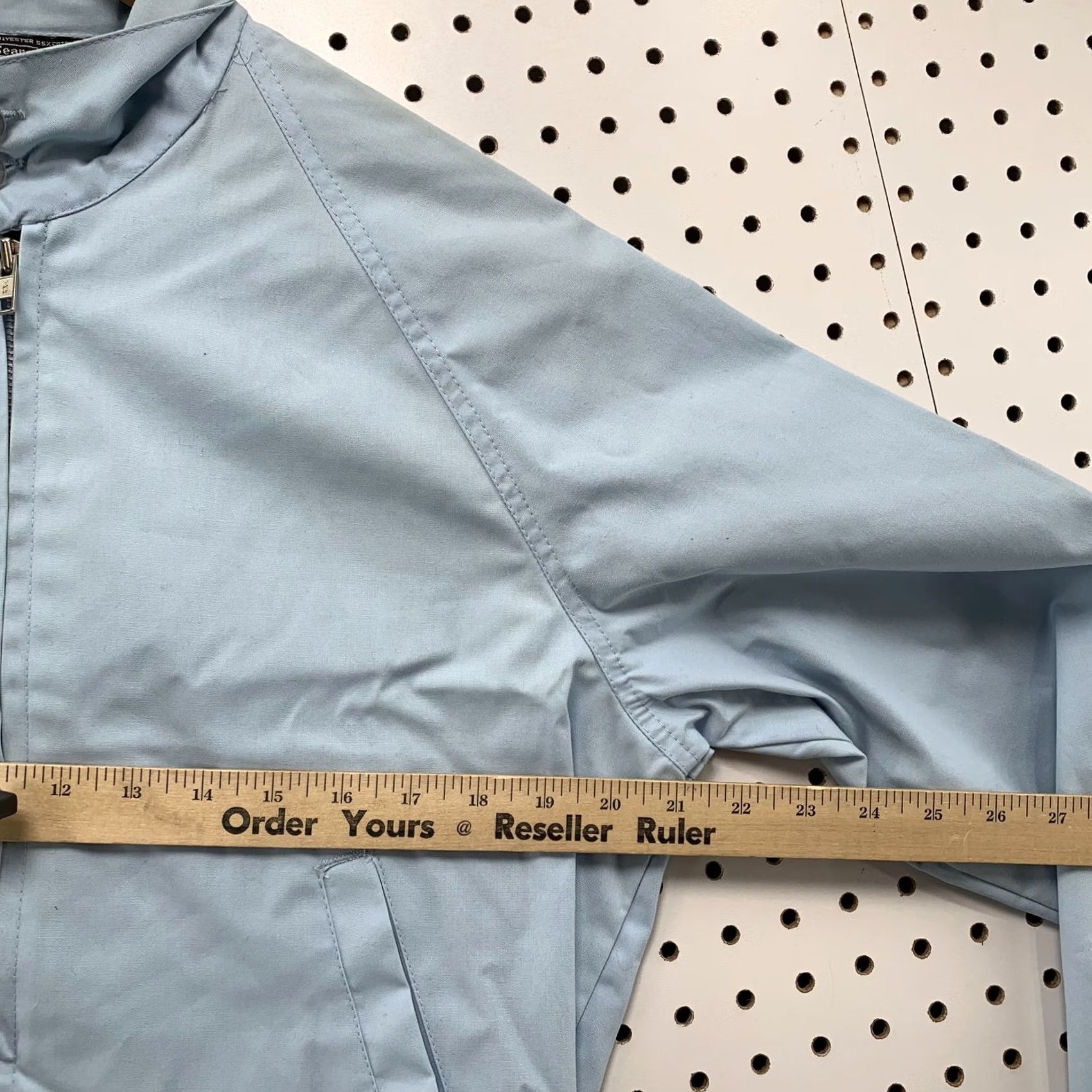 Sears VINTAGE Sears Mens Jacket Light Blue M Full Zip Lined Pockets Outdoor Workwear Size US M / EU 48-50 / 2 - 4 Thumbnail