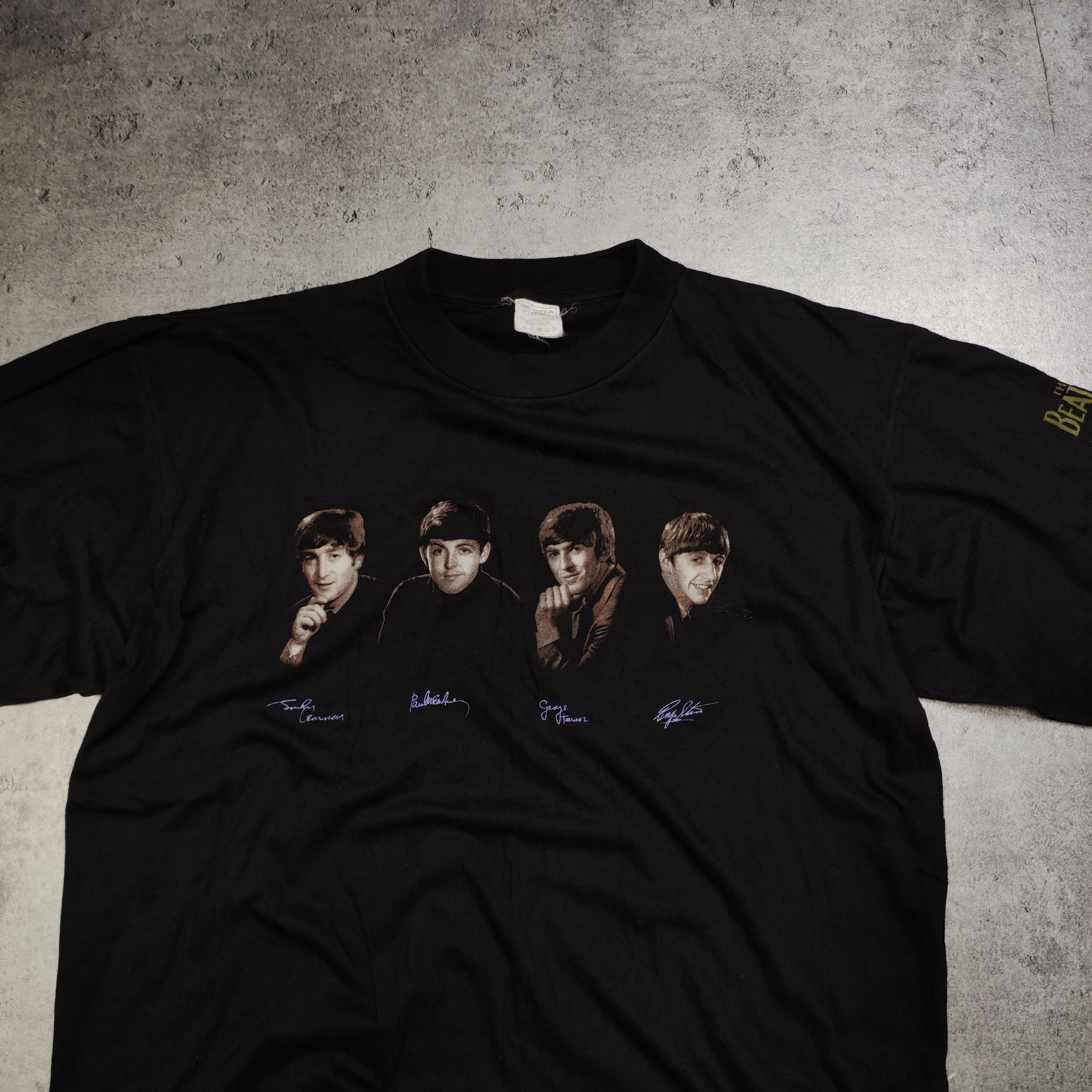 Band Tees × Vintage RARE OG 1995 The Beatles Merch Tour Photos Promo Tee Size US L / EU 52-54 / 3 - 4 Thumbnail