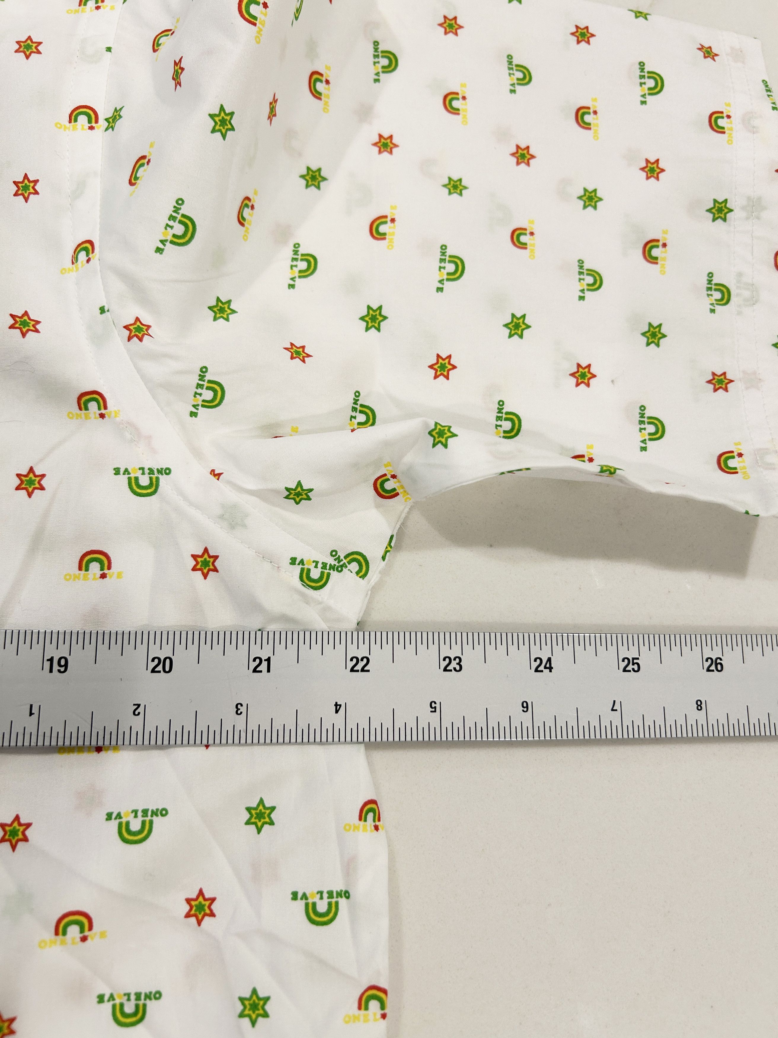 Stussy Rainbow White Allover Shirt Size US L / EU 52-54 / 3 - 6 Thumbnail