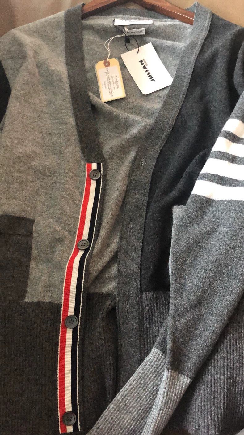 Thom Browne Thom Browne Colorful cashmere sweater Size US XL / EU 56 / 4 - 1 Thumbnail