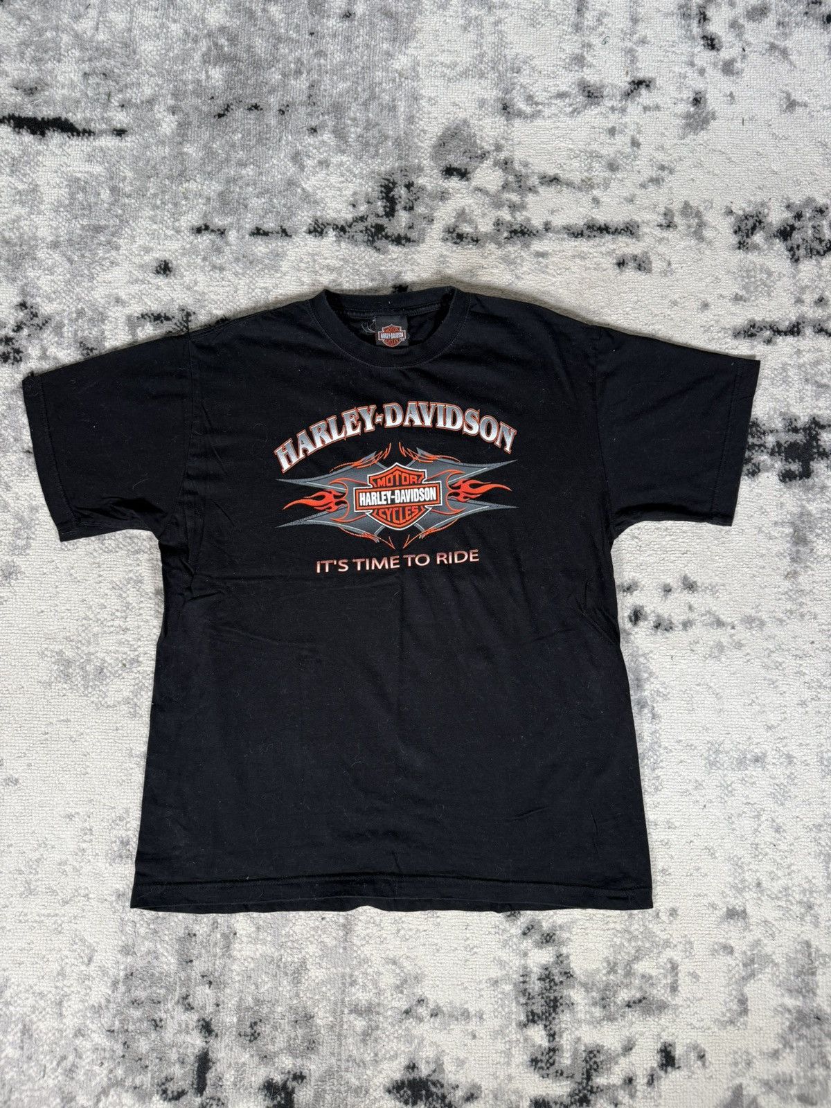 Harley Davidson Y2K Harley Davidson It's Time to Ride T-Shirt Size US L / EU 52-54 / 3 - 1 Thumbnail