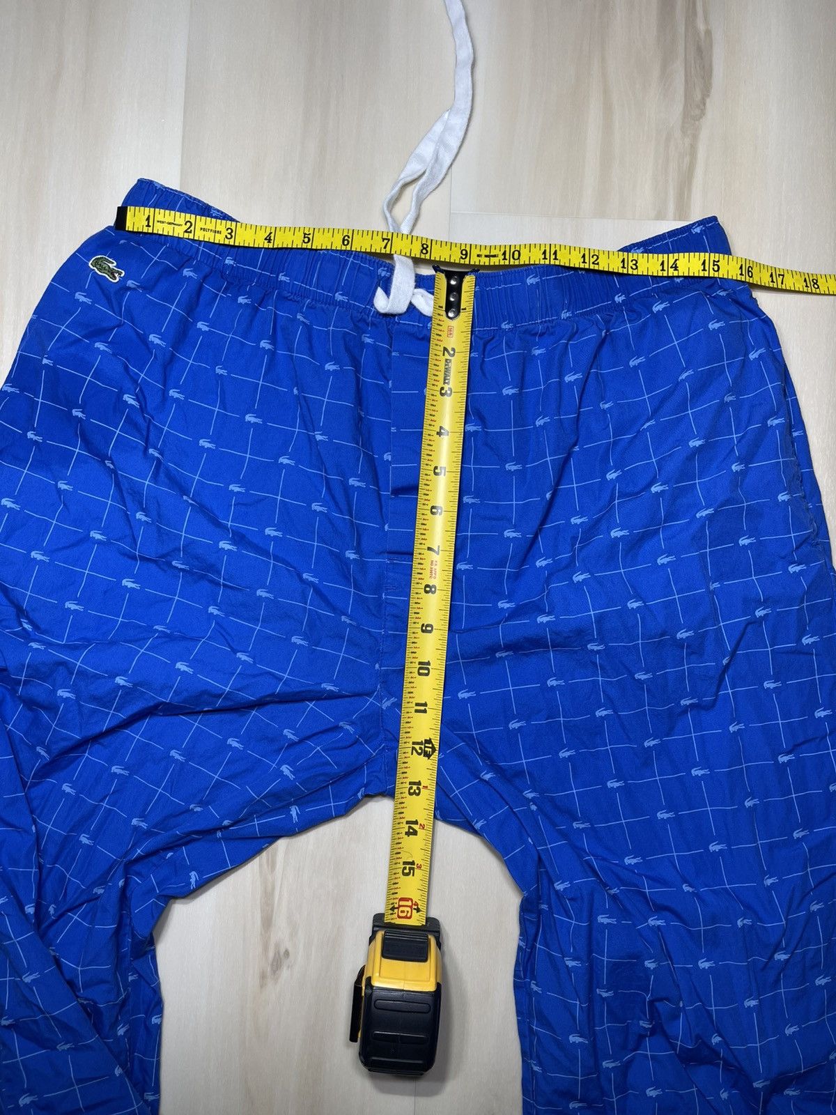 Lacoste Lacoste AOP Gator Men’s Sz XL Pajama 100% Cotton Royal Blue Size US 34 / EU 50 - 7 Thumbnail