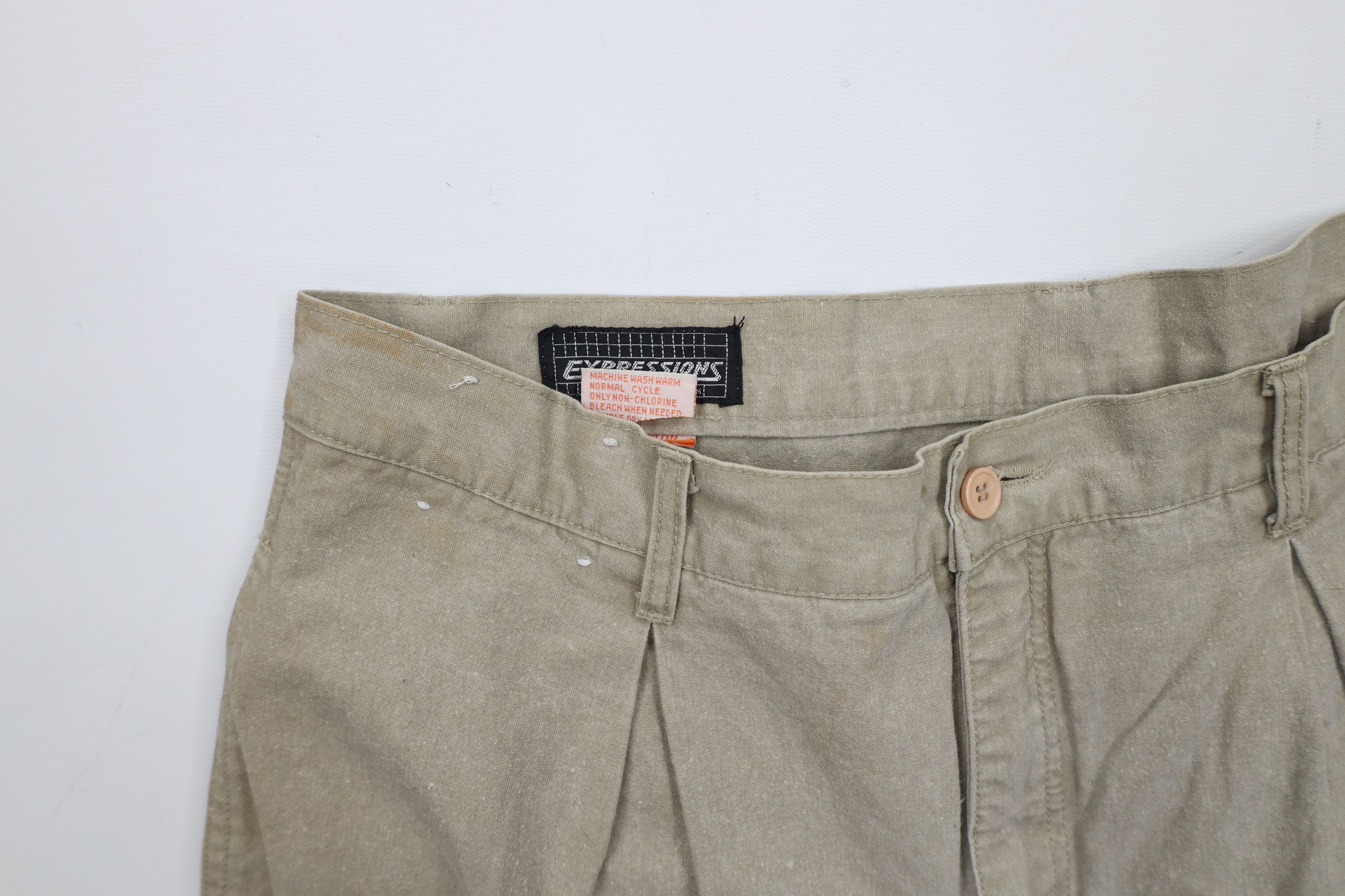 Vintage Vintage 90s Streetwear Stonewash Double Knee Cargo Pants Size US 34 / EU 50 - 8 Thumbnail