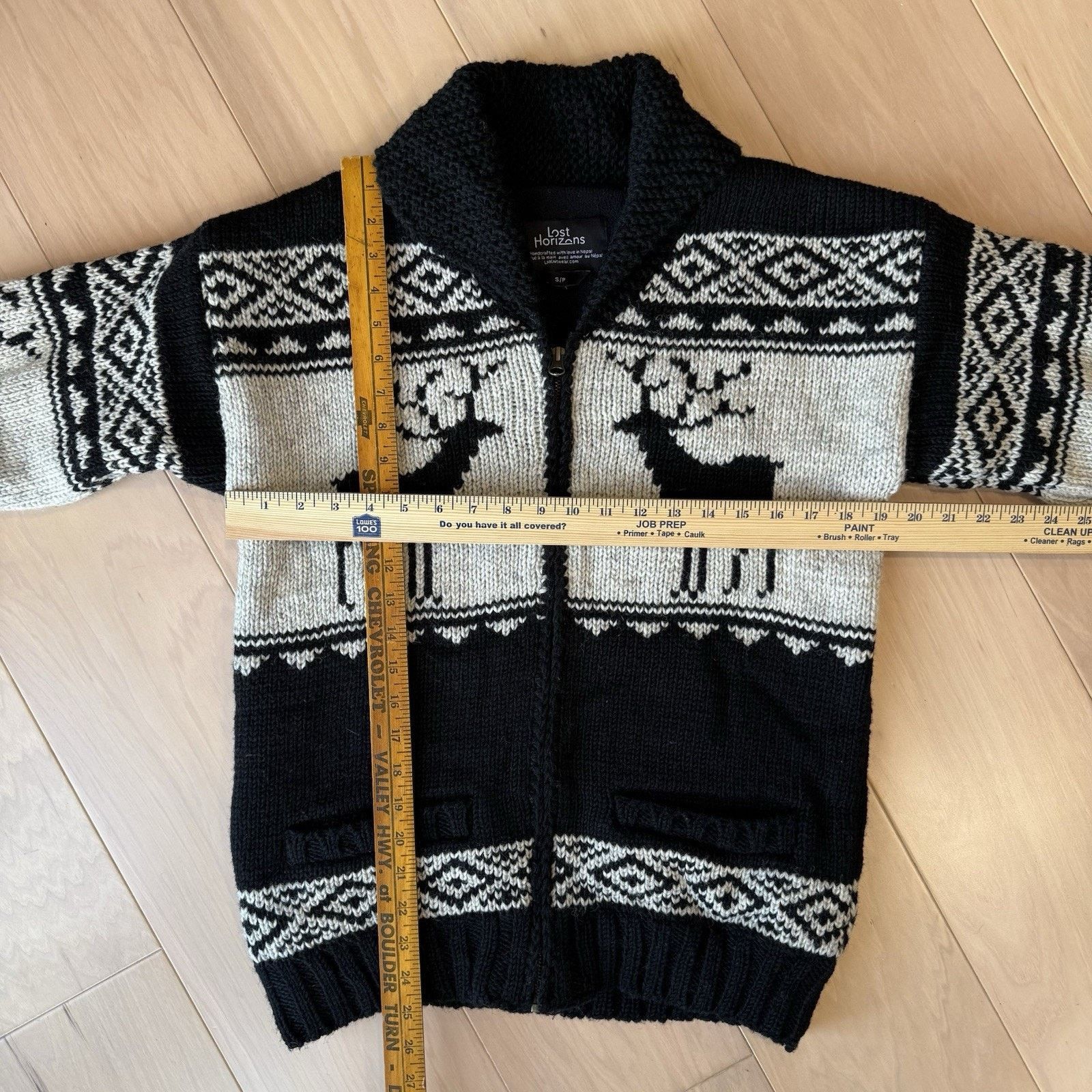 Other Lost Horizons Sweater Small Multicolor Wool Cowichan Deer Size US S / EU 44-46 / 1 - 3 Thumbnail