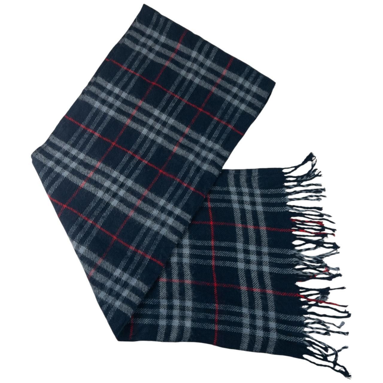 Burberry Vintage Burberry Nova Check Lambswool Tassel Scarf Size ONE SIZE - 4 Thumbnail