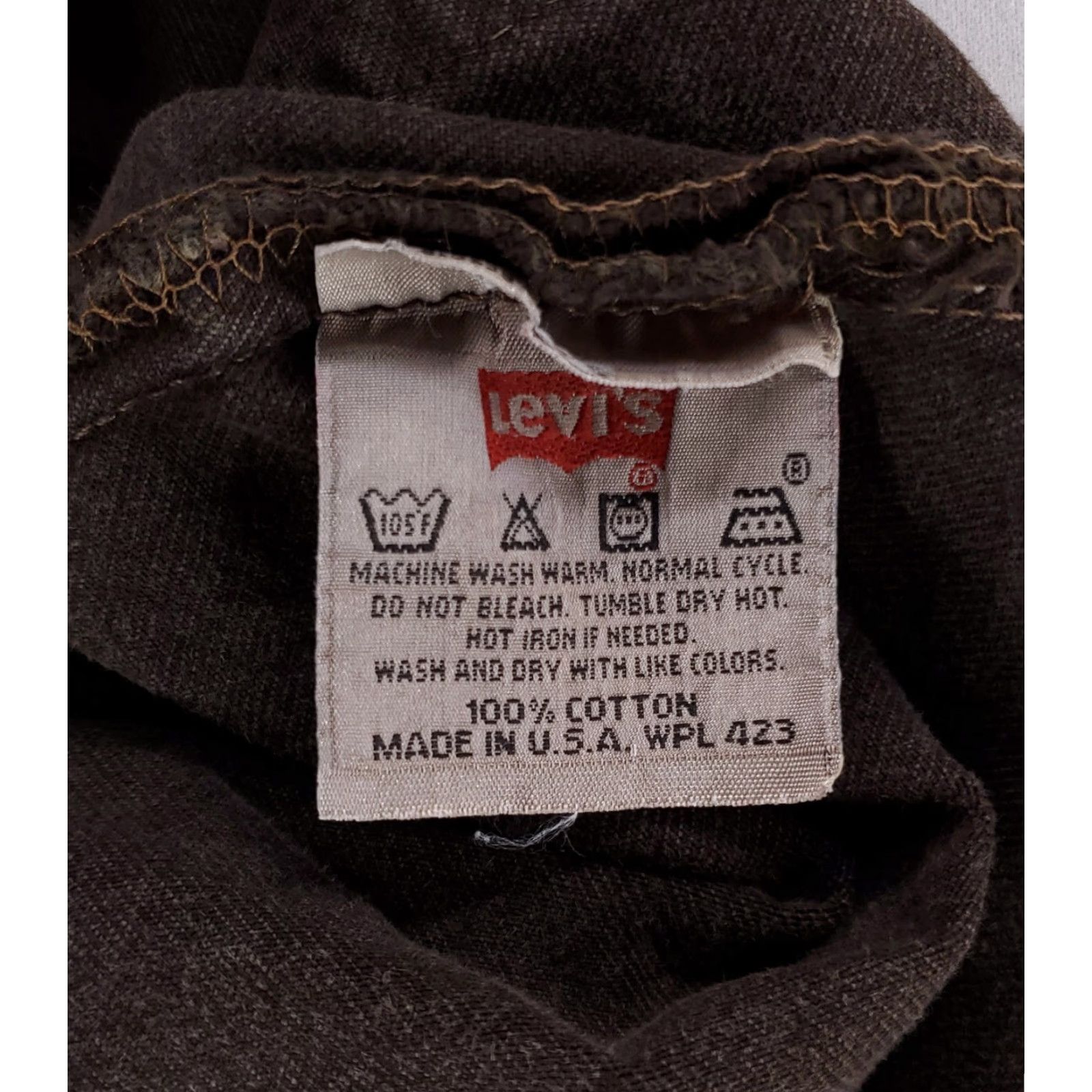 Levi's VINTAGE Levi's 501 Jeans Brown Button Fly Mens 37 x 34 90s Straight Size US 37 - 4 Thumbnail