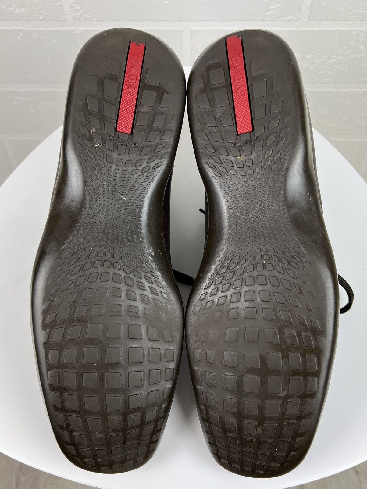 Prada PRADA Boots Leather Shoes Rubber Sole Red Tab Brown Men's Size US 9 / EU 42 - 11 Thumbnail