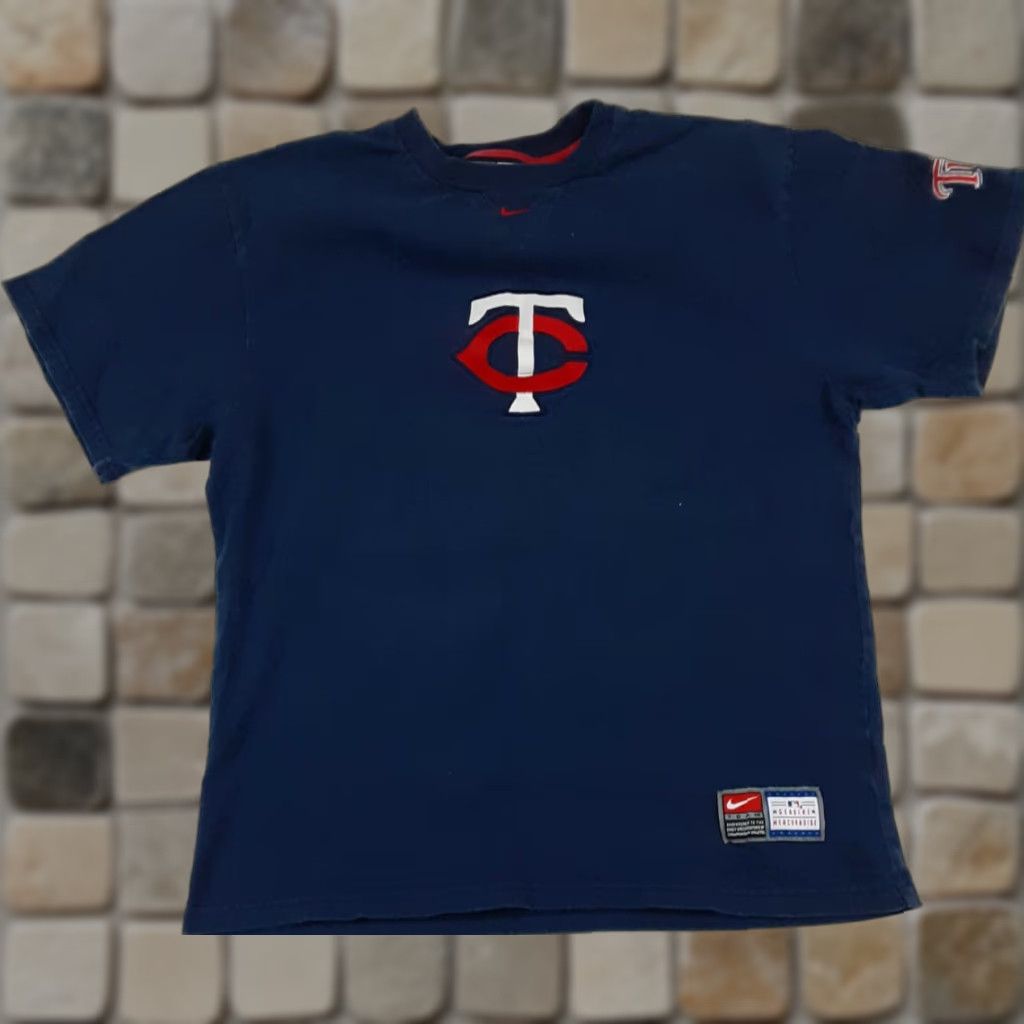 Nike VINTAGE Minnesota Twins Nike Team T-Shirt Blue M Men's Short Sleeve Medium Size US M / EU 48-50 / 2 - 1 Thumbnail