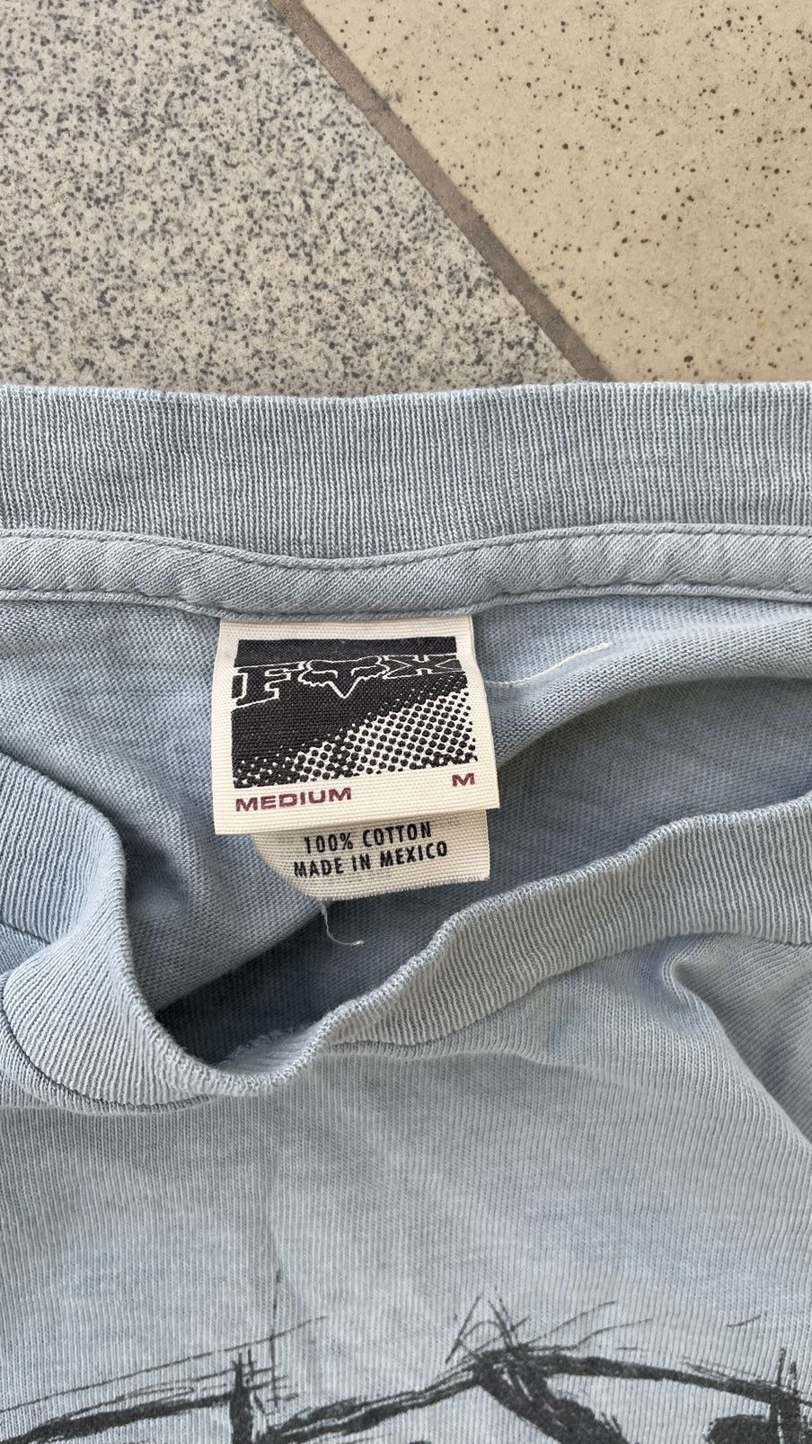 Fox Racing × Vintage Y2K 2000s FOX Racing tshirt hype grey tee printed faded sun Size US M / EU 48-50 / 2 - 4 Thumbnail