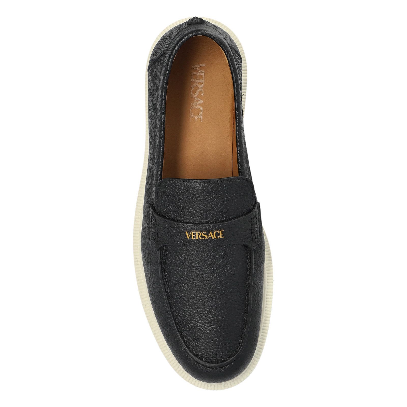 Versace VERSACE Black Leather Shoes Type Loafers New And Authentic ( Size US 8.5 / EU 41-42 - 4 Thumbnail