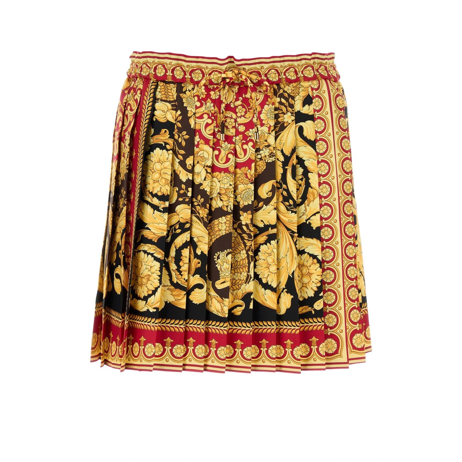 Versace VERSACE Multicolor Printed Silk Mini Skirt New & Authentic ( Size 27" / US 4 / IT 40 - 1 Thumbnail
