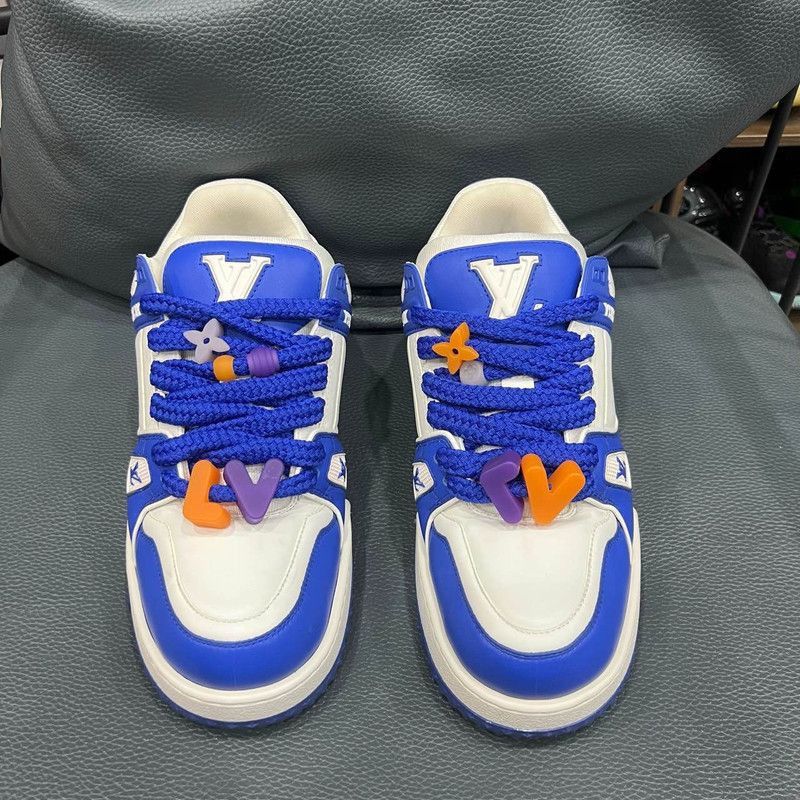 Louis Vuitton Louis Vuitton Trainer Maxi Stylish Low-Top Sneakers -2508 Size US 9.5 / EU 42-43 - 2 Thumbnail