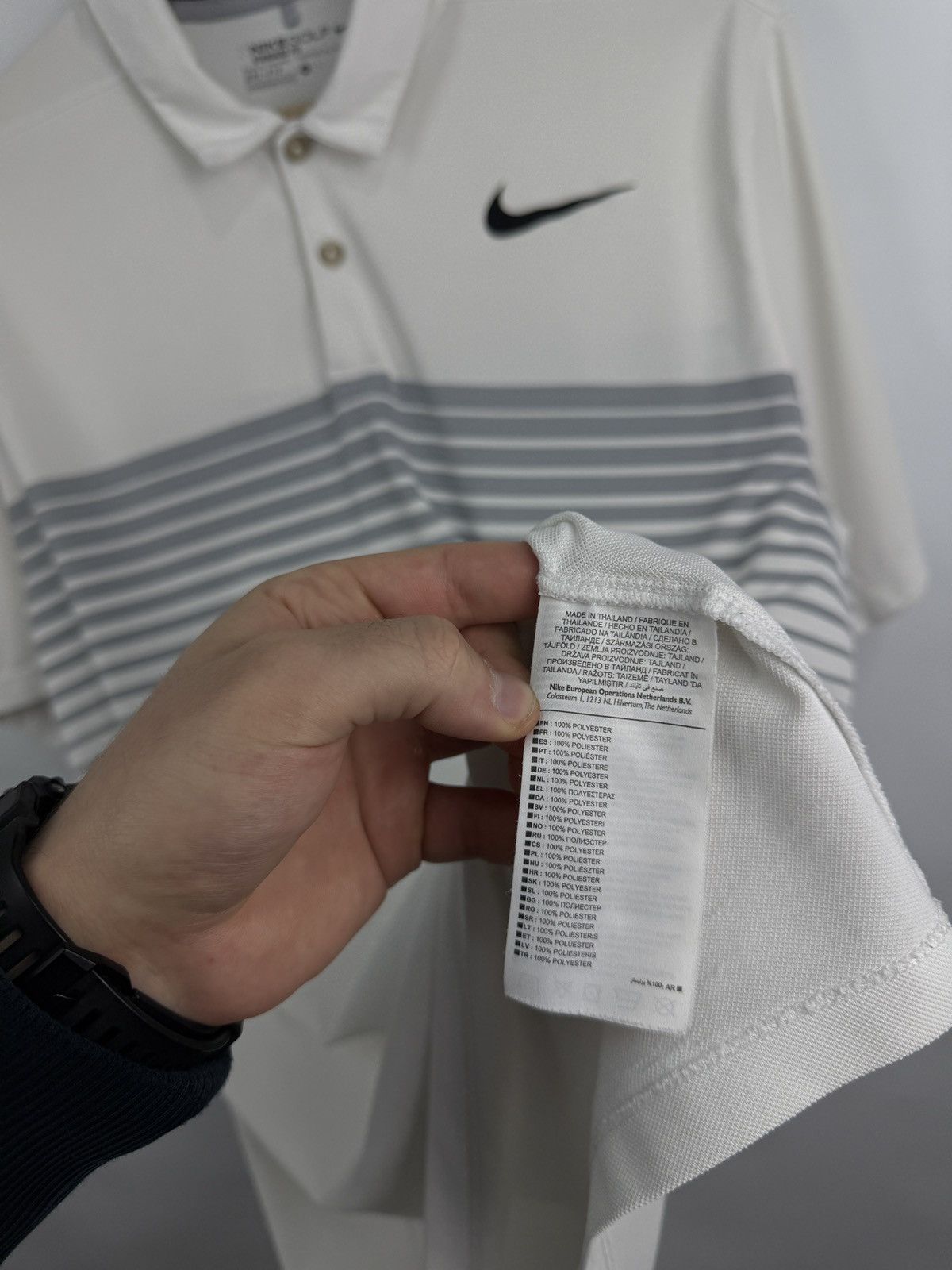 Nike × Tiger Woods 🇺🇸 Nike Golf Standard Fit Polo T-Shirt Dri Fit Rare Retro Y2K Size US XL / EU 56 / 4 - 7 Thumbnail
