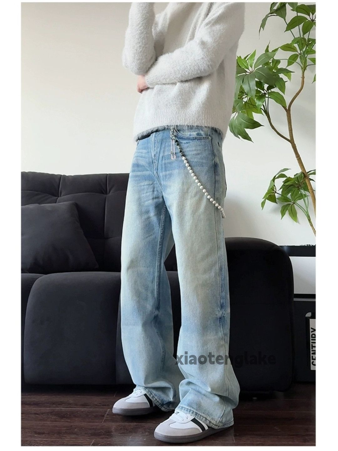 Designer × Jean × Vintage Unisex washed faded cleanfit skate hiphop y2k jeans Size US 32 / EU 48 - 6 Thumbnail