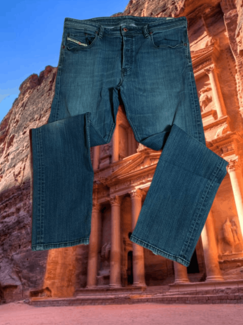 Diesel × Japanese Brand vintage Diesel distressed Jeans japan denim pants 90s Size US 38 / EU 54 - 1 Thumbnail