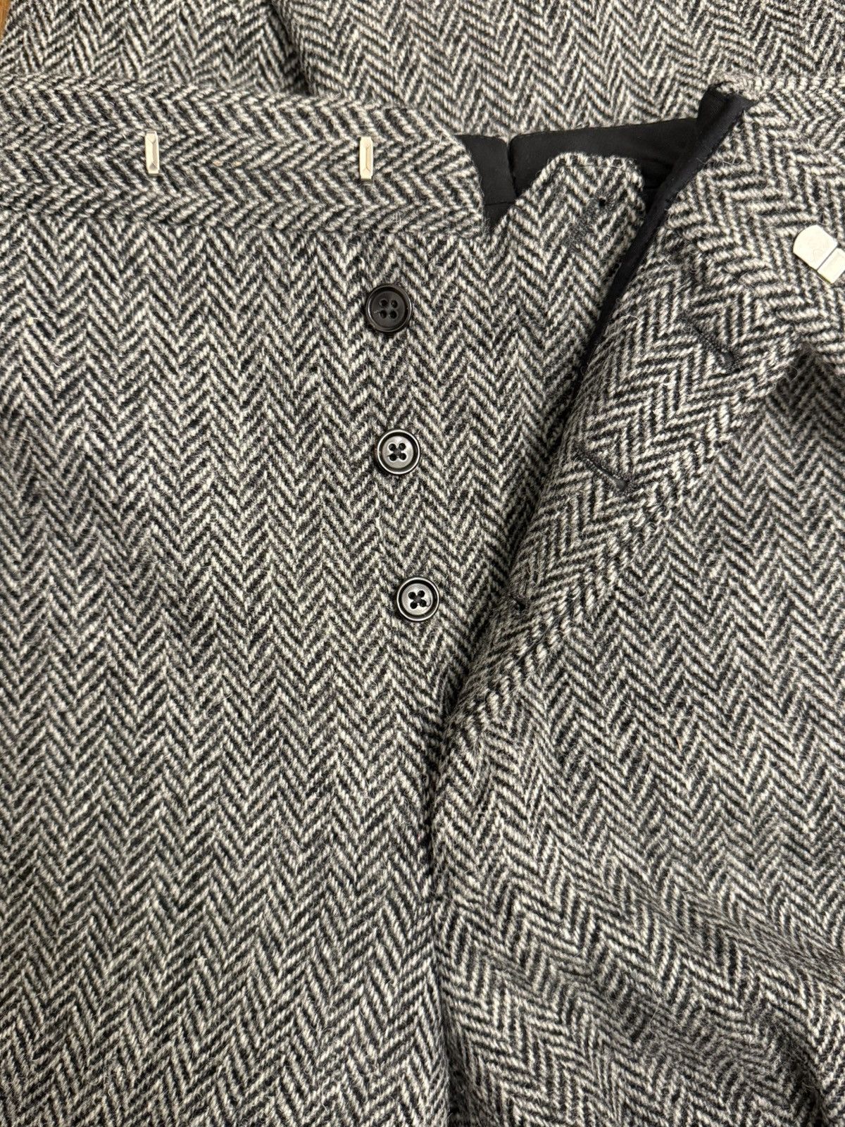 Thom Browne Classic Backstrap Trouser in Herringbone Harris Tweed Size US 32 / EU 48 - 3 Thumbnail