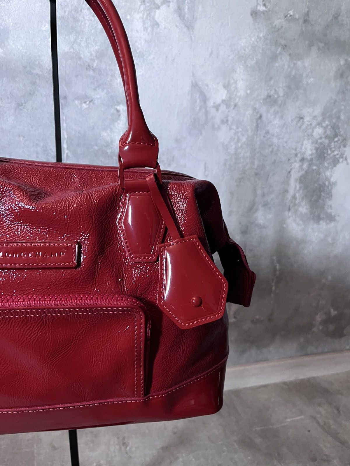 Longchamp Longchamp Handbag red patent leather rare Size ONE SIZE - 3 Thumbnail