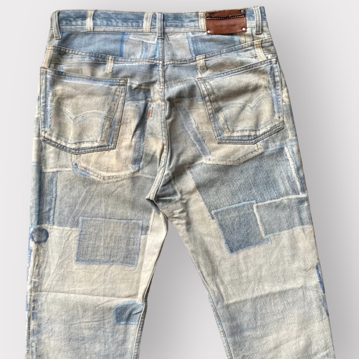 Dries Van Noten SS17 trompe l'oeil Patchwork Jeans Size US 32 / EU 48 - 7 Thumbnail