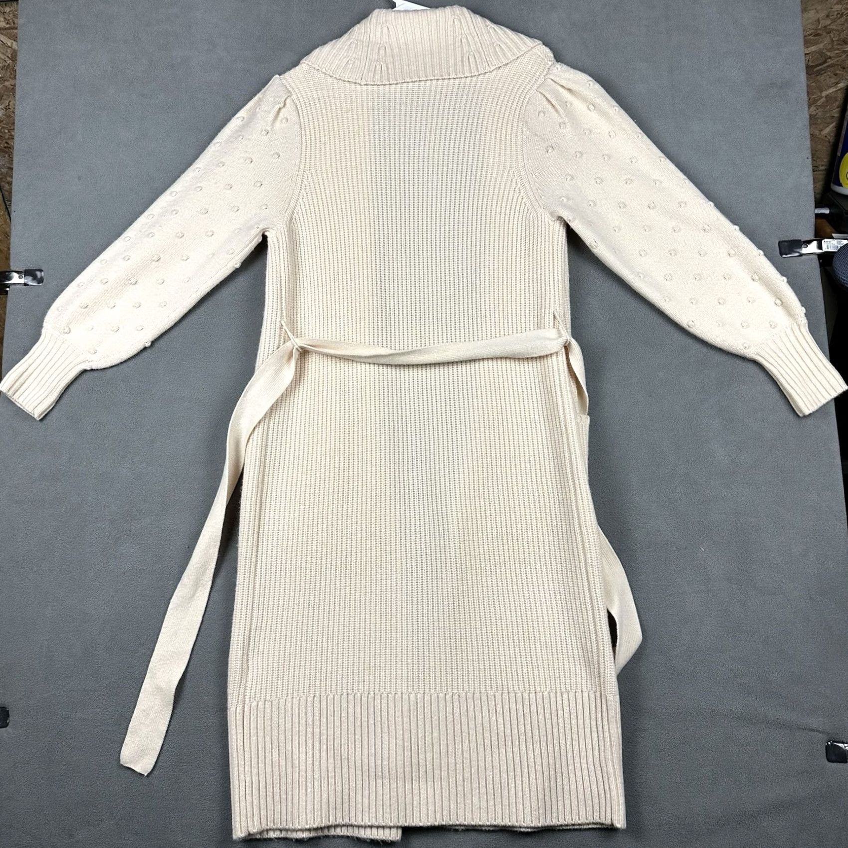Paige PAIGE Loredana Cardigan Sweater Coat Ivory Wool Blend Belted GUC Womens Small Size S / US 4 / IT 40 - 2 Thumbnail