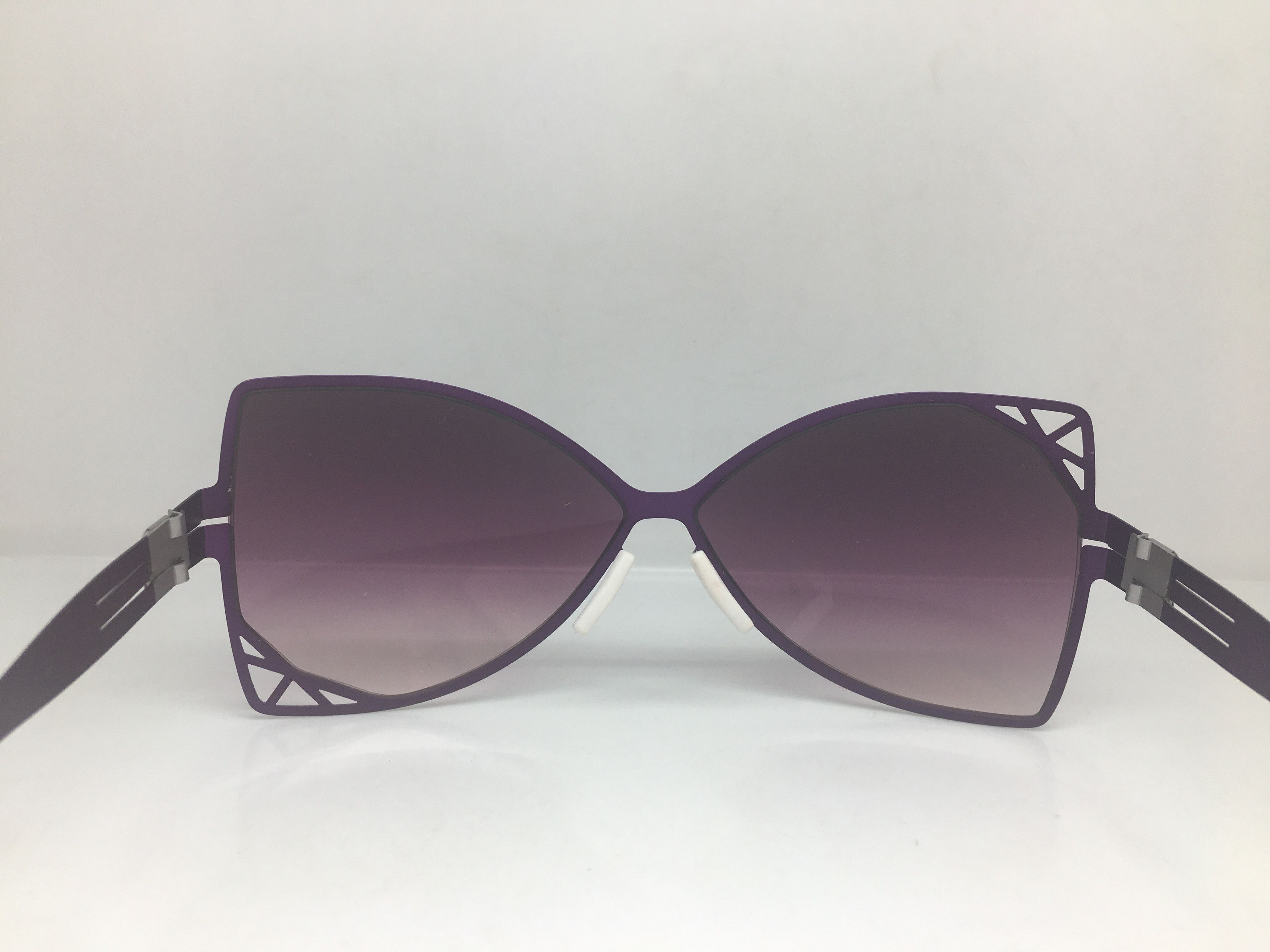 Other Purple Alloy AsymmetricCat Eye Sunglasses Frame Size ONE SIZE - 5 Thumbnail