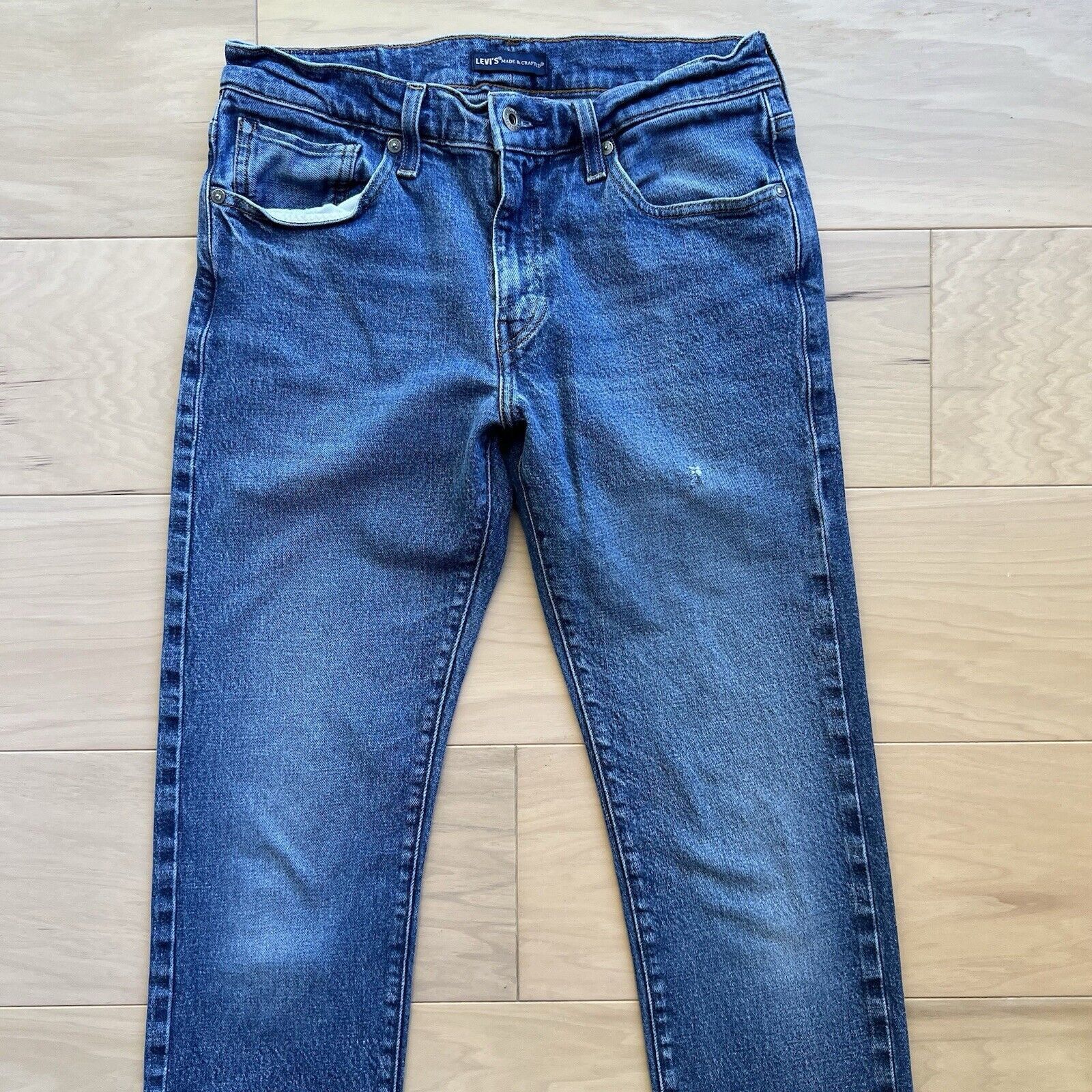 Levi's Levis 511 Selvedge Jeans 30 Slim Fit Made & Crafted Workwear Size US 30 / EU 46 - 3 Thumbnail