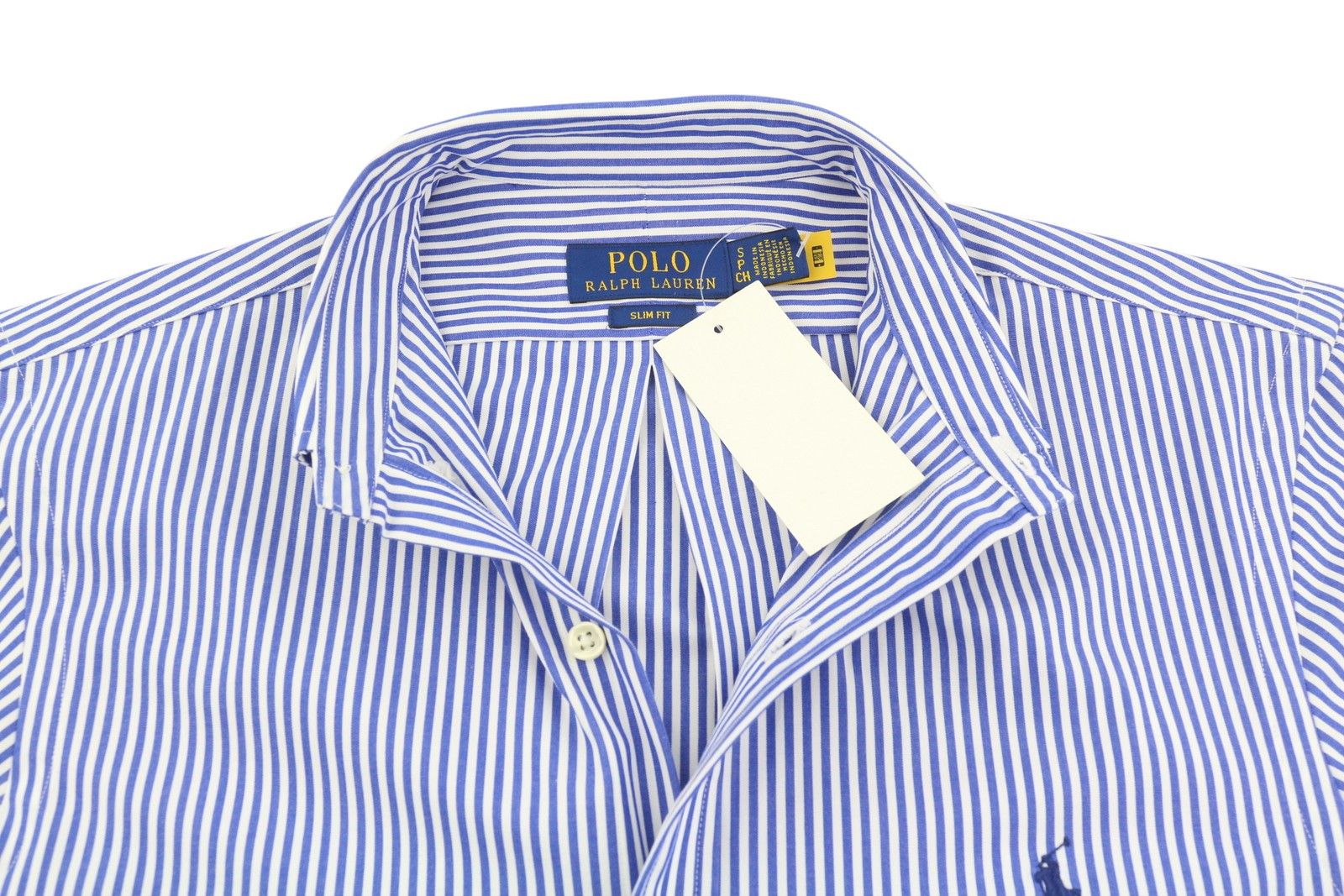 Ralph Lauren CORE REPLEN S Stretch Custom Fit Striped Button Down 87015 Size US S / EU 44-46 / 1 - 4 Thumbnail