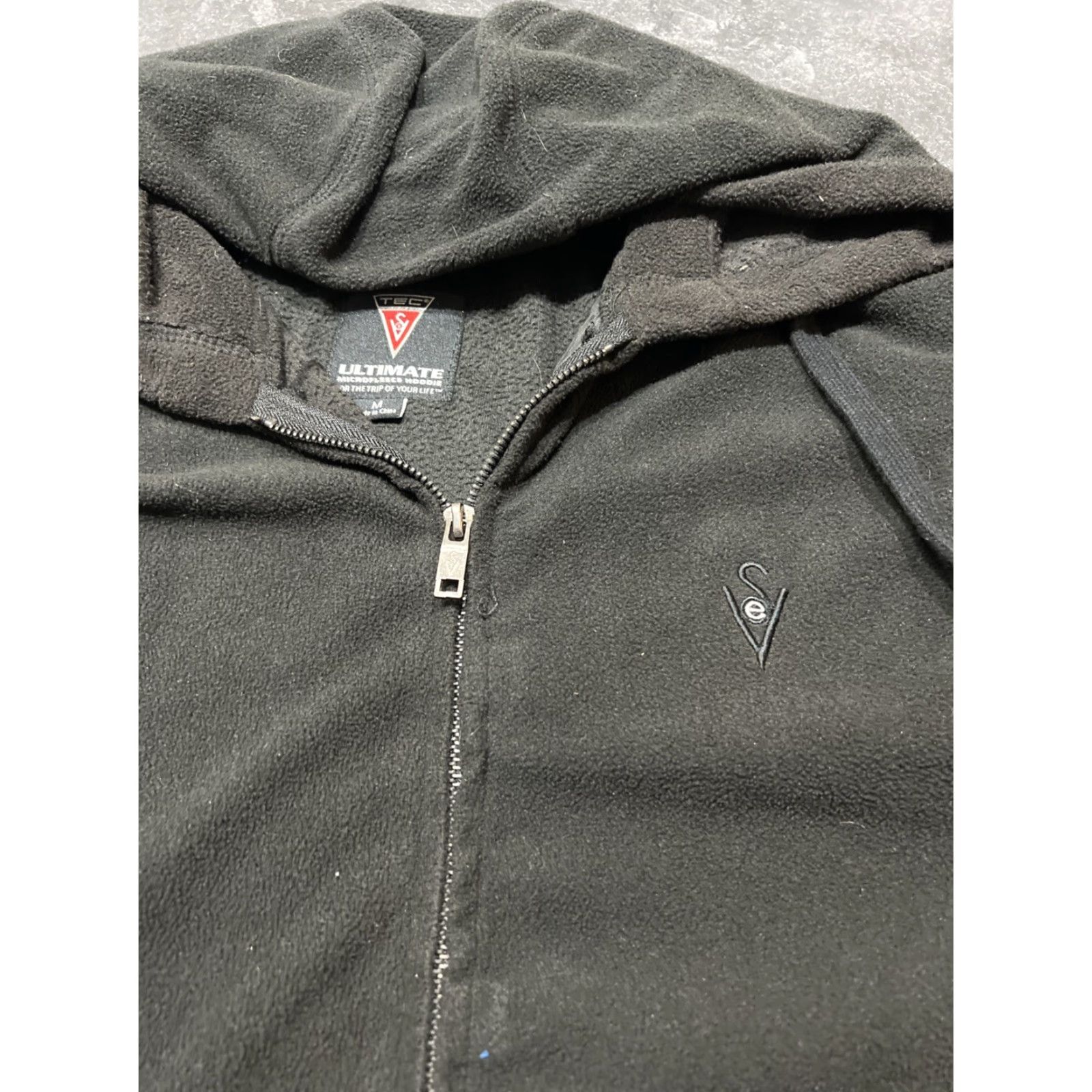 Vintage SCOTTeVEST Travel Jacket Mens Medium Full Zip Hooded Black Fleece Size US M / EU 48-50 / 2 - 6 Thumbnail