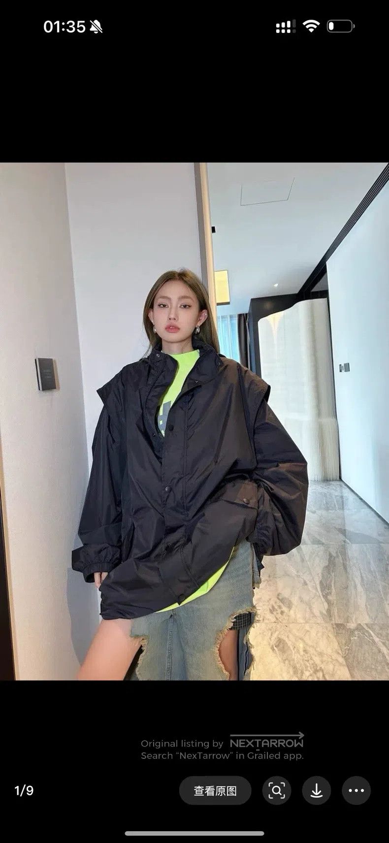 Balenciaga Balenciaga Large silhouette sleeves removable windbreaker Size US XXS / EU 40 - 7 Thumbnail