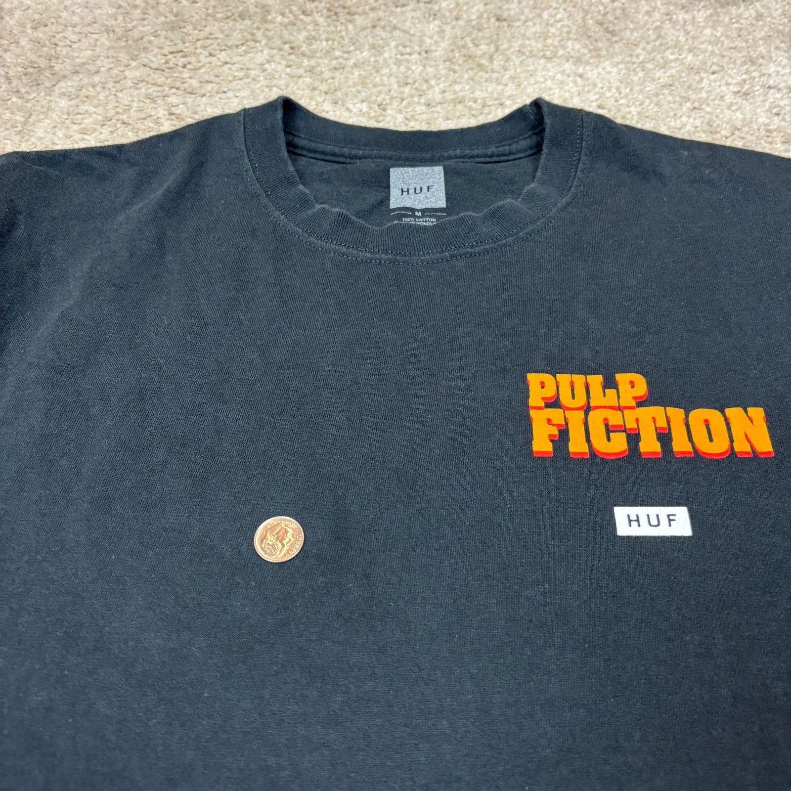 Huf Huf Pulp Fiction Long Sleeve T Shirt Men's Medium Size US M / EU 48-50 / 2 - 8 Thumbnail