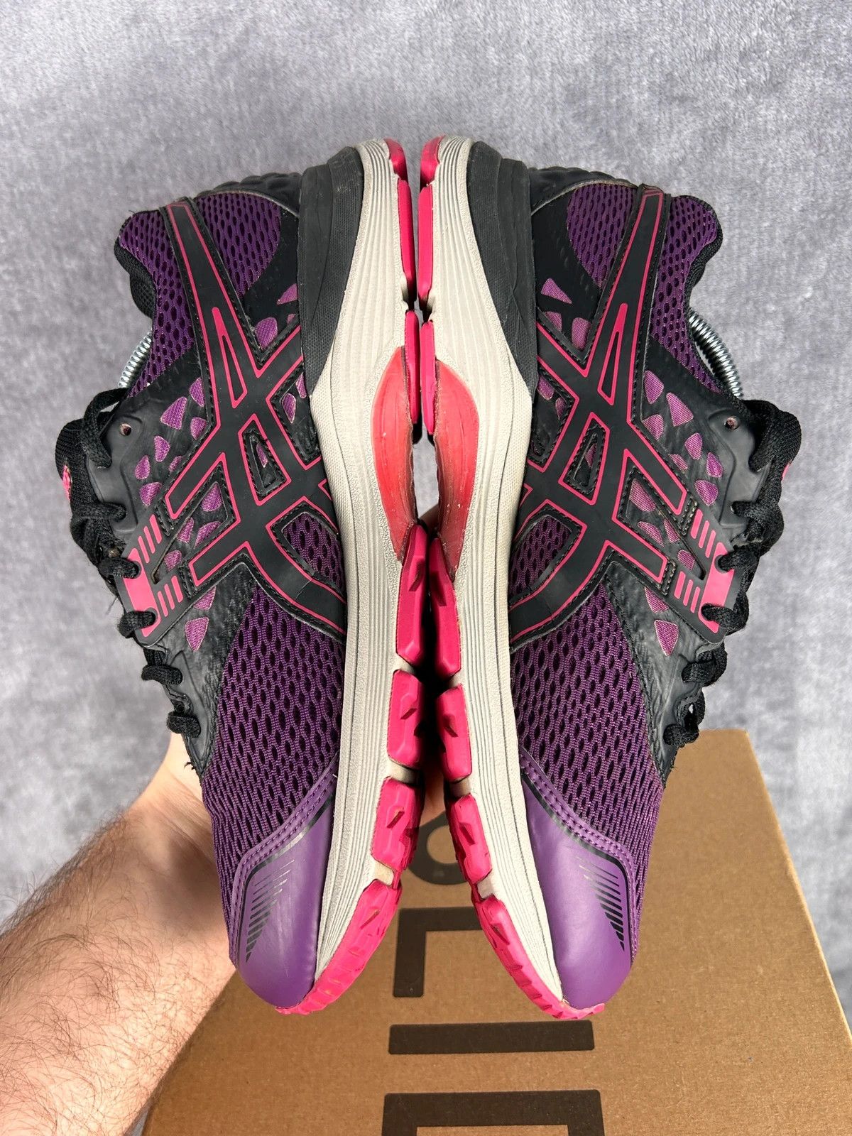 Asics Asics Gel-Pulse 9 G-TX purple black big logo Size US 10 / IT 40 - 10 Thumbnail