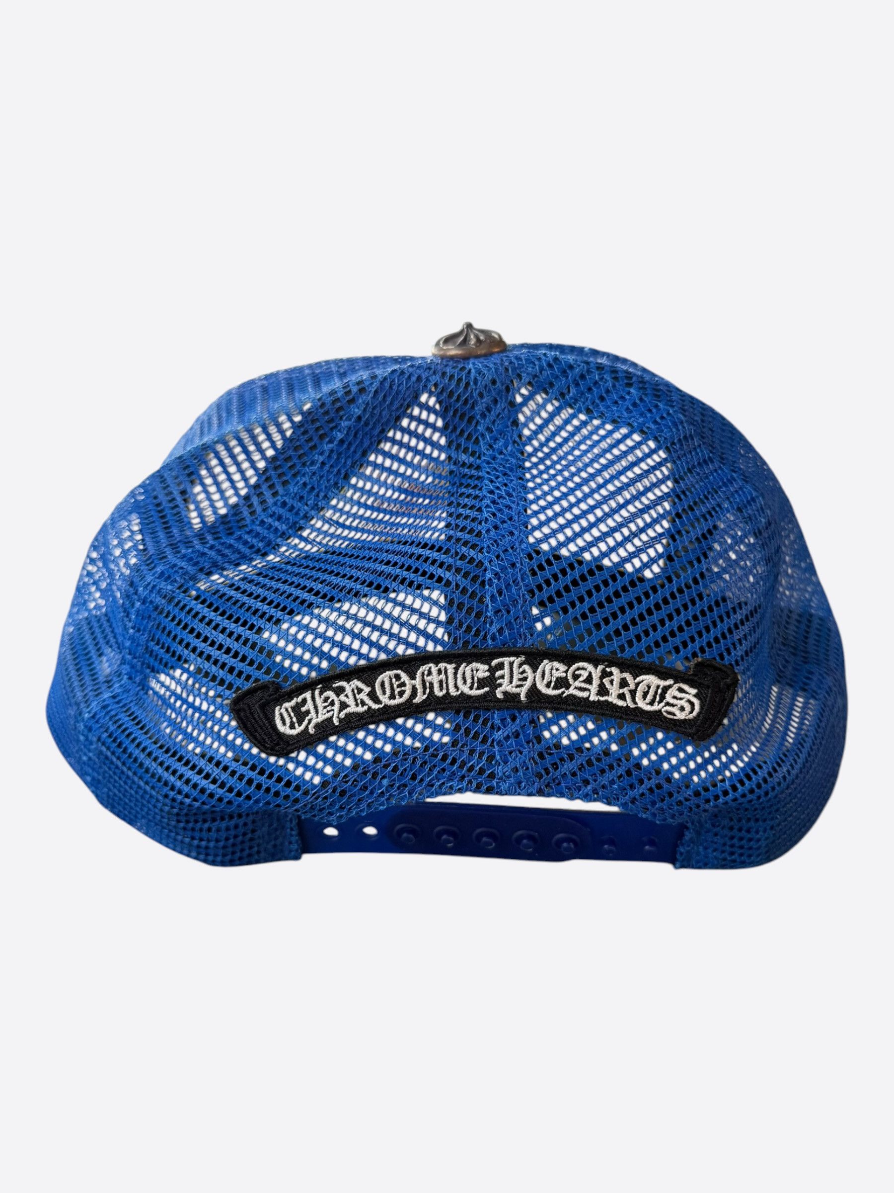 Chrome Hearts Chrome Hearts Blue & White Multicolor Cross Trucker Hat Size ONE SIZE - 3 Thumbnail