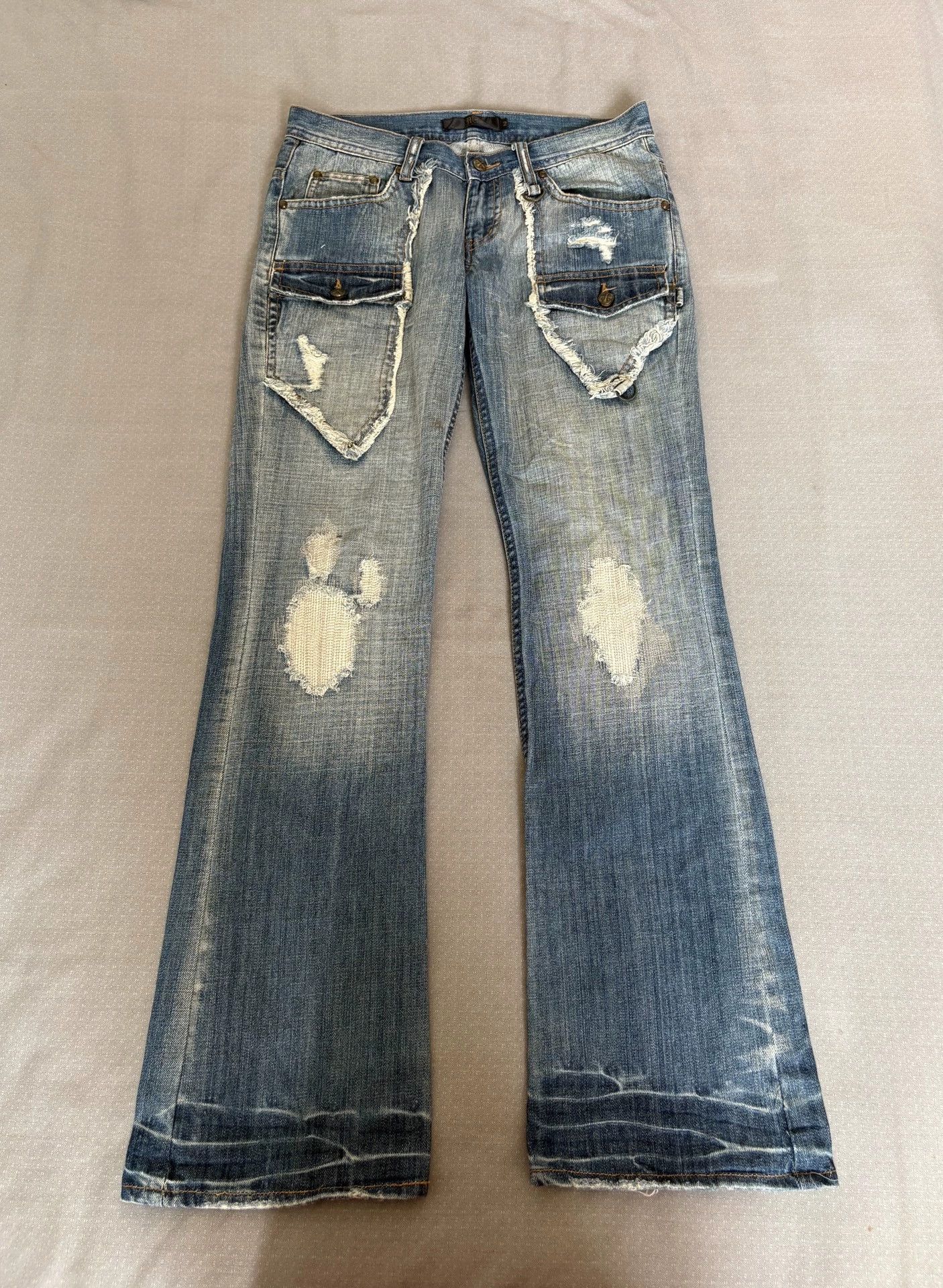 Other Midas Vintage Irregular Pocket Denim Jeans 82/108 Size US 32 / EU 48 - 3 Thumbnail