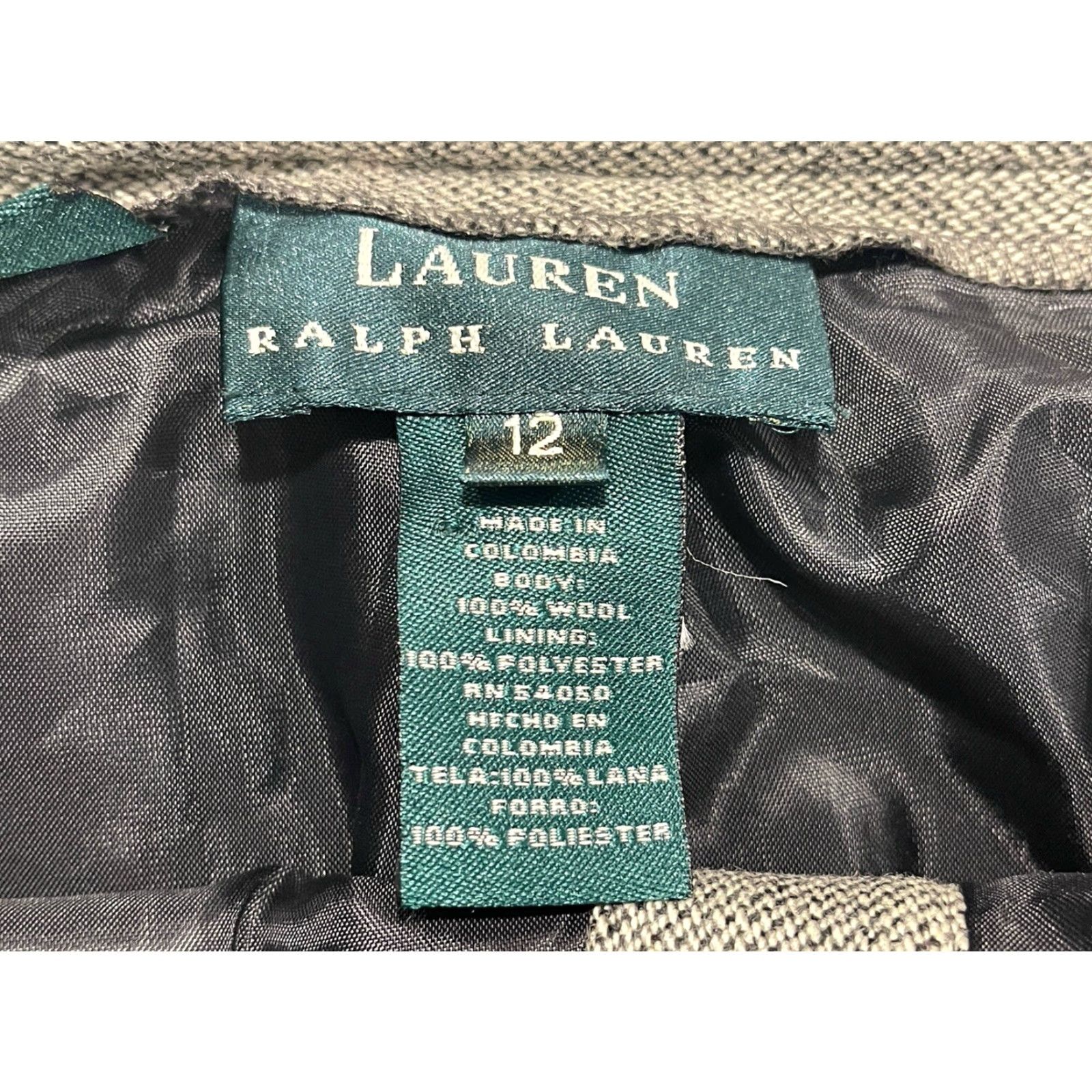 Ralph Lauren Lauren Ralph Lauren 100% Wool Pants Dress Pants Women 12 Black Cream Savile Row Wool NWT Size 34" / US 12 / IT 48 - 3 Thumbnail