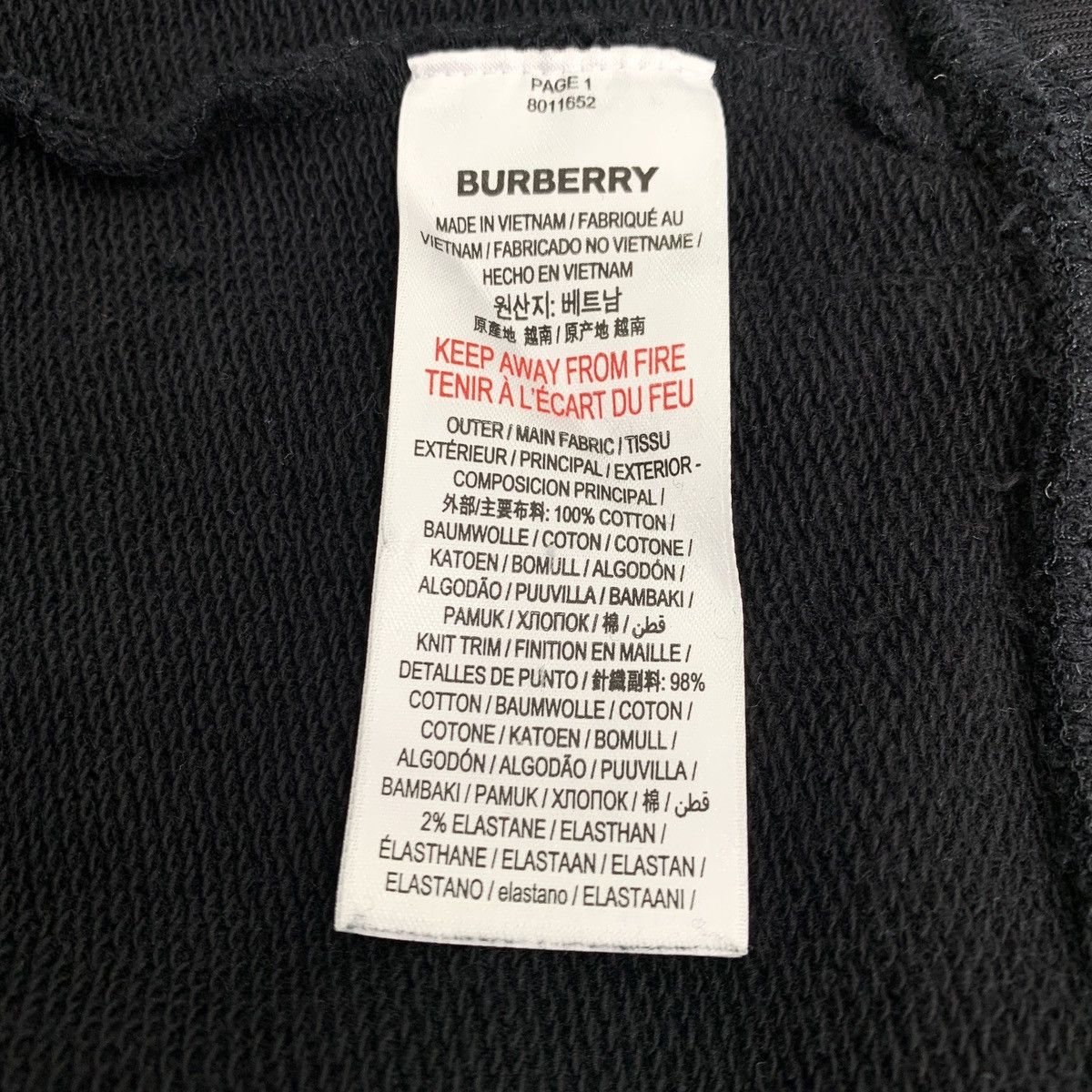 Burberry Burberry Logo Letter Printed Cotton Hooded Sweatshirt K26WX Size S / US 4 / IT 40 - 7 Thumbnail