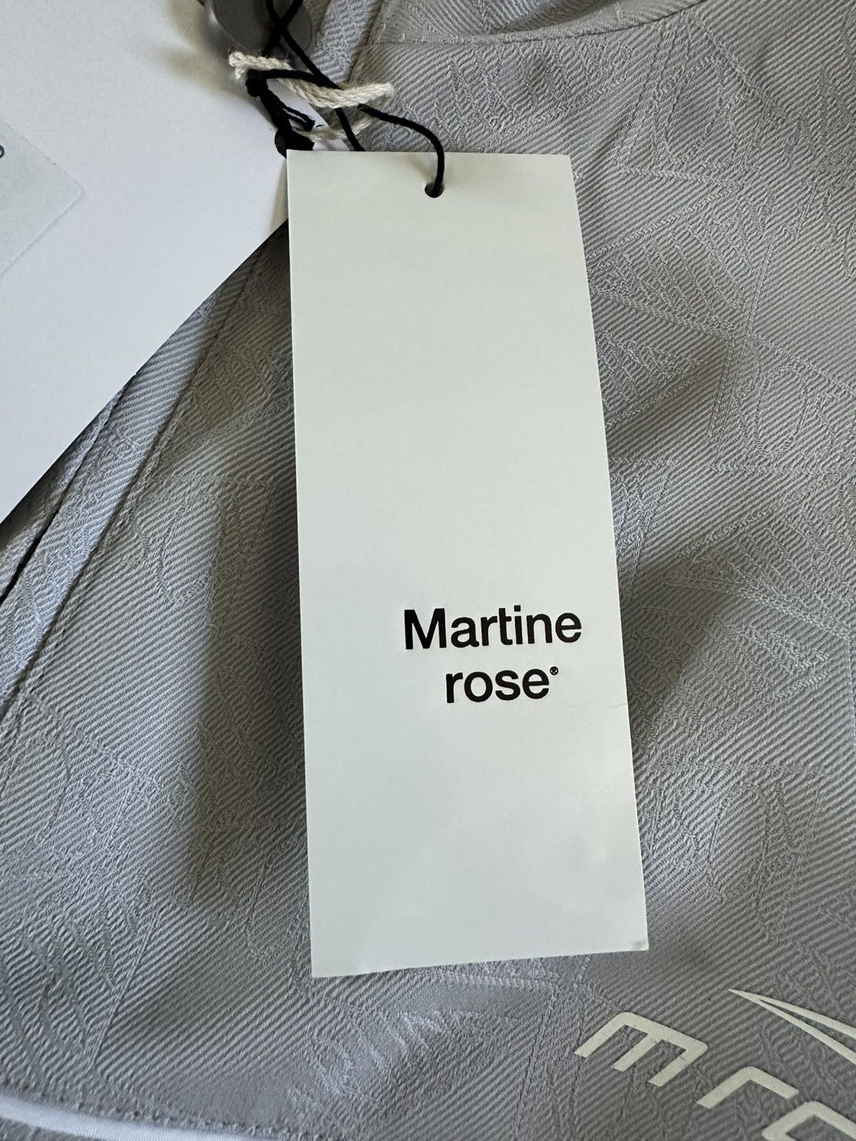 Martine Rose [NEW] $1190 SS22 Tailored Track Jacket Wool Jacquard Grey Size US L / EU 52-54 / 3 - 9 Thumbnail