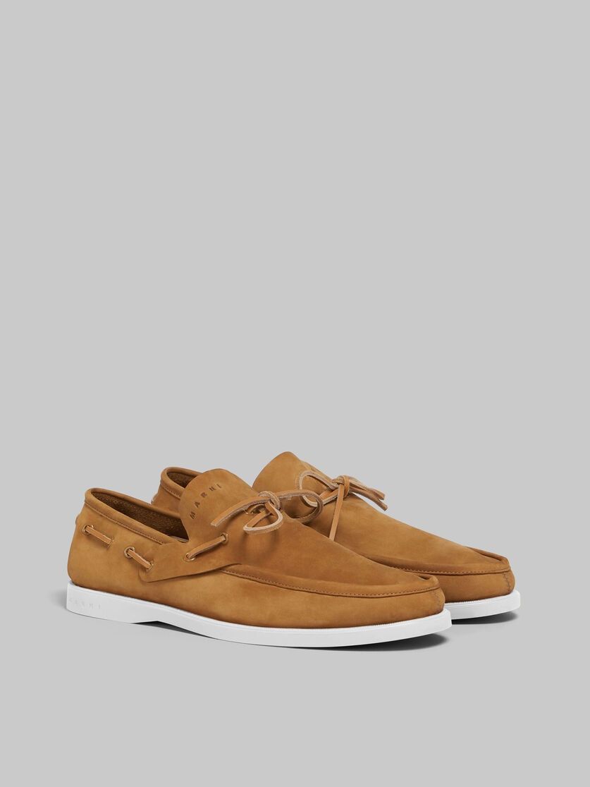 Marni o1w1db10426 Nubuck Boat Loafer in Brown Size US 10 / EU 43 - 3 Thumbnail