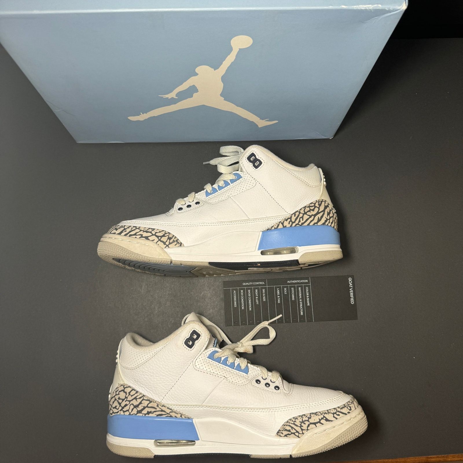 Jordan Brand × Nike Size 8.5 - Nike Air Jordan 3 Retro UNC Men's Shoes Size US 8.5 / EU 41-42 - 3 Thumbnail