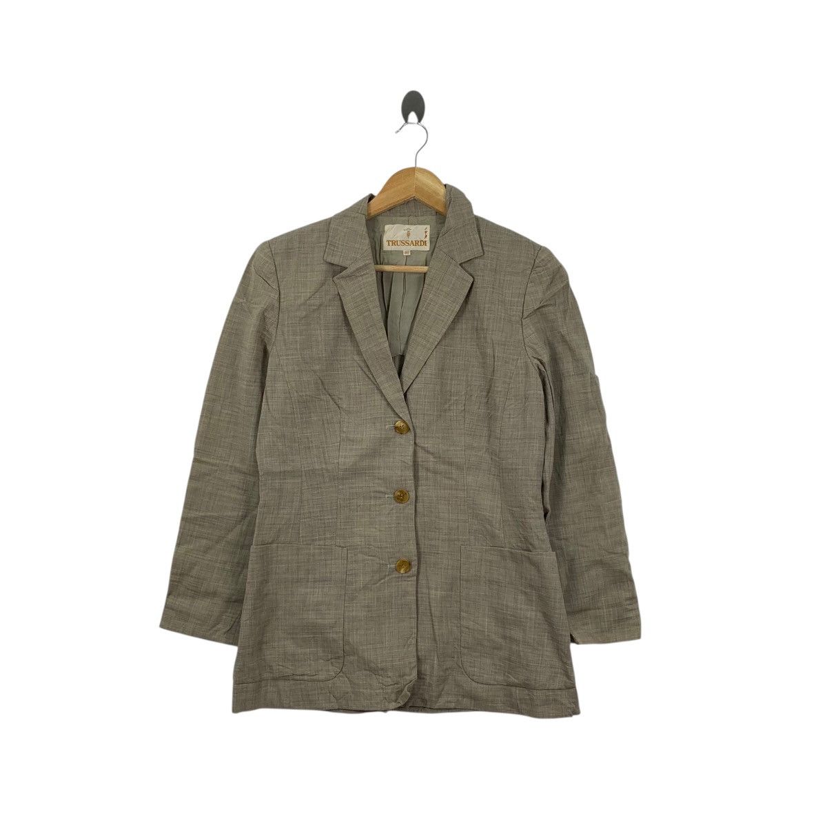 Trussardi Vintage TRUSSARDI PRET A PORTER Collection 3 Button Jacket Size S / US 4 / IT 40 - 1 Thumbnail