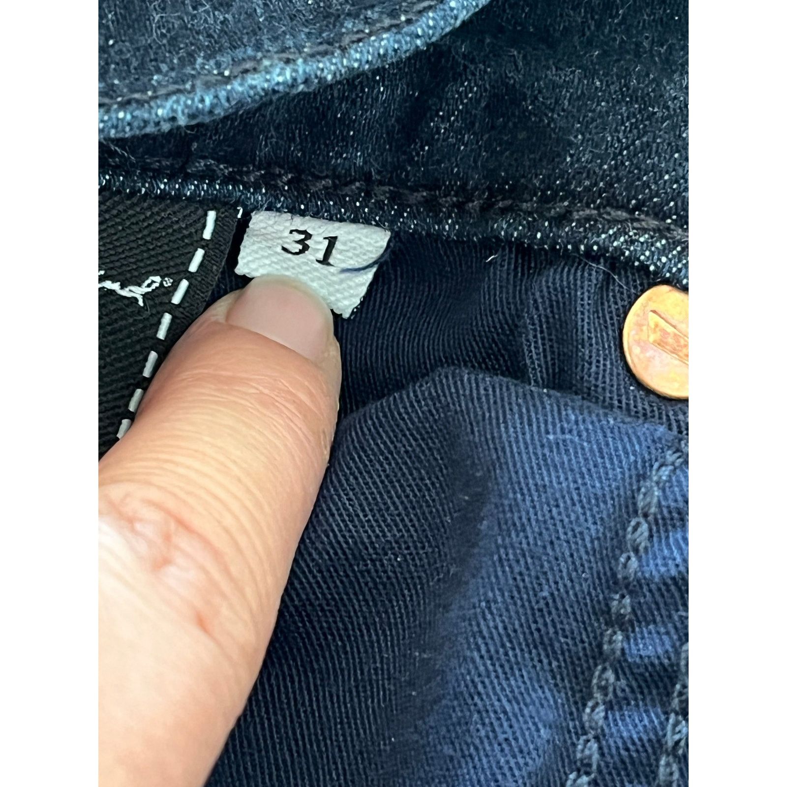 7 For All Mankind 7 For All Mankind Slimmy Key Slim Straight Leg Jeans Mens Size US 31 - 9 Thumbnail