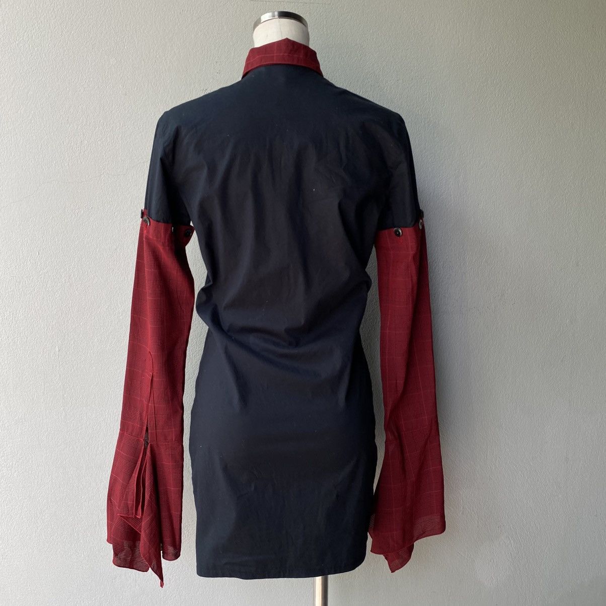 Jean Paul Gaultier JUNIOR GAULTIER Black & Red Contrast Sleeve Shirt Size S / US 4 / IT 40 - 19 Thumbnail