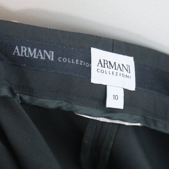 Armani Collezioni Armani Collezioni Classic Tailored Trouser Flat Front Pants Size 32" / US 10 / IT 46 - 3 Thumbnail