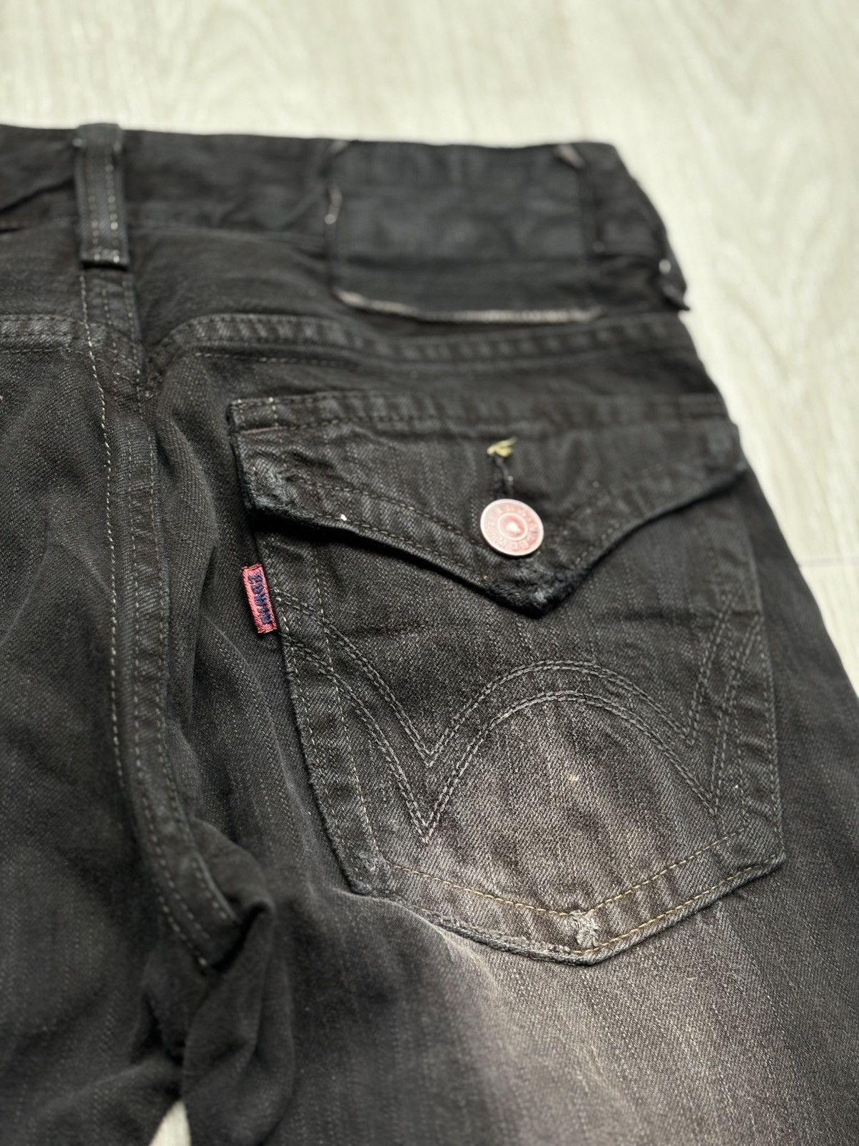 Japanese Brand EDWIN phyton distressed flare jeans Size US 28 / EU 44 - 9 Thumbnail