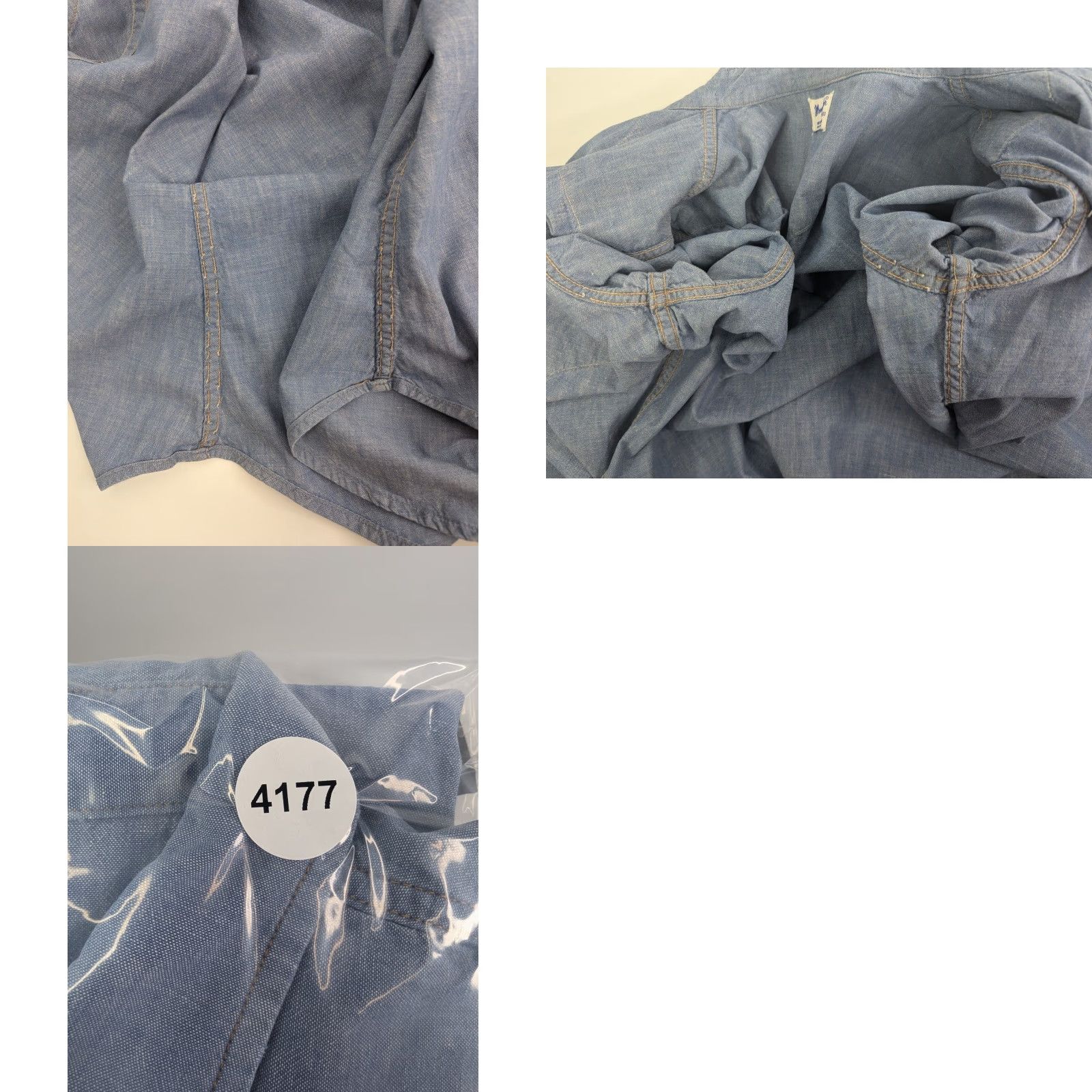 Wrangler VINTAGE Wrangler Chambray Denim Western Shirt Sanforized Snap Button 15.5 33 Blue Cotton Men Regular Size 15.5 XS-? Size US L / EU 52-54 / 3 - 11 Thumbnail