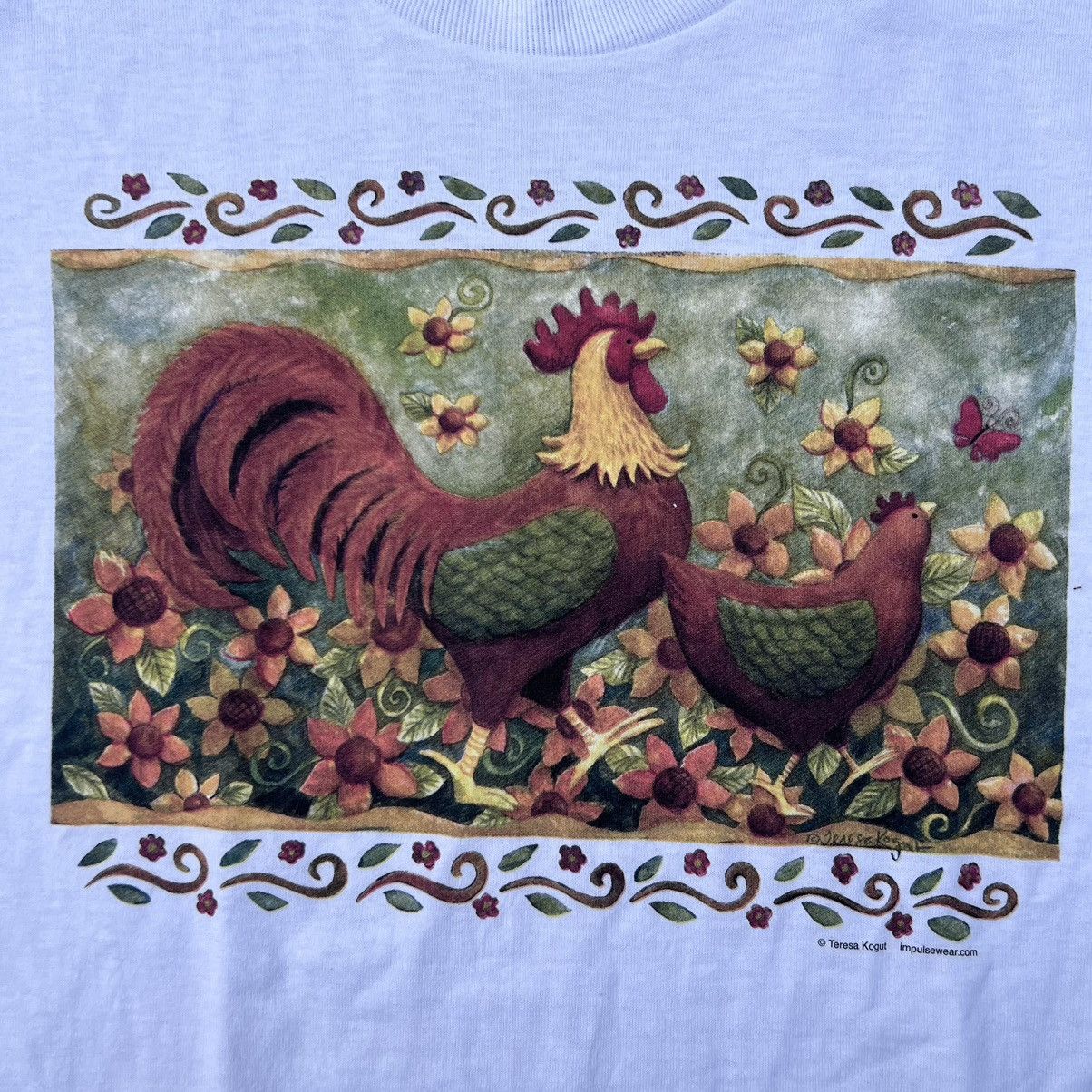 Vintage VINTAGE CHICKEN ART BY TERESA KOGUT Size US M / EU 48-50 / 2 - 2 Thumbnail