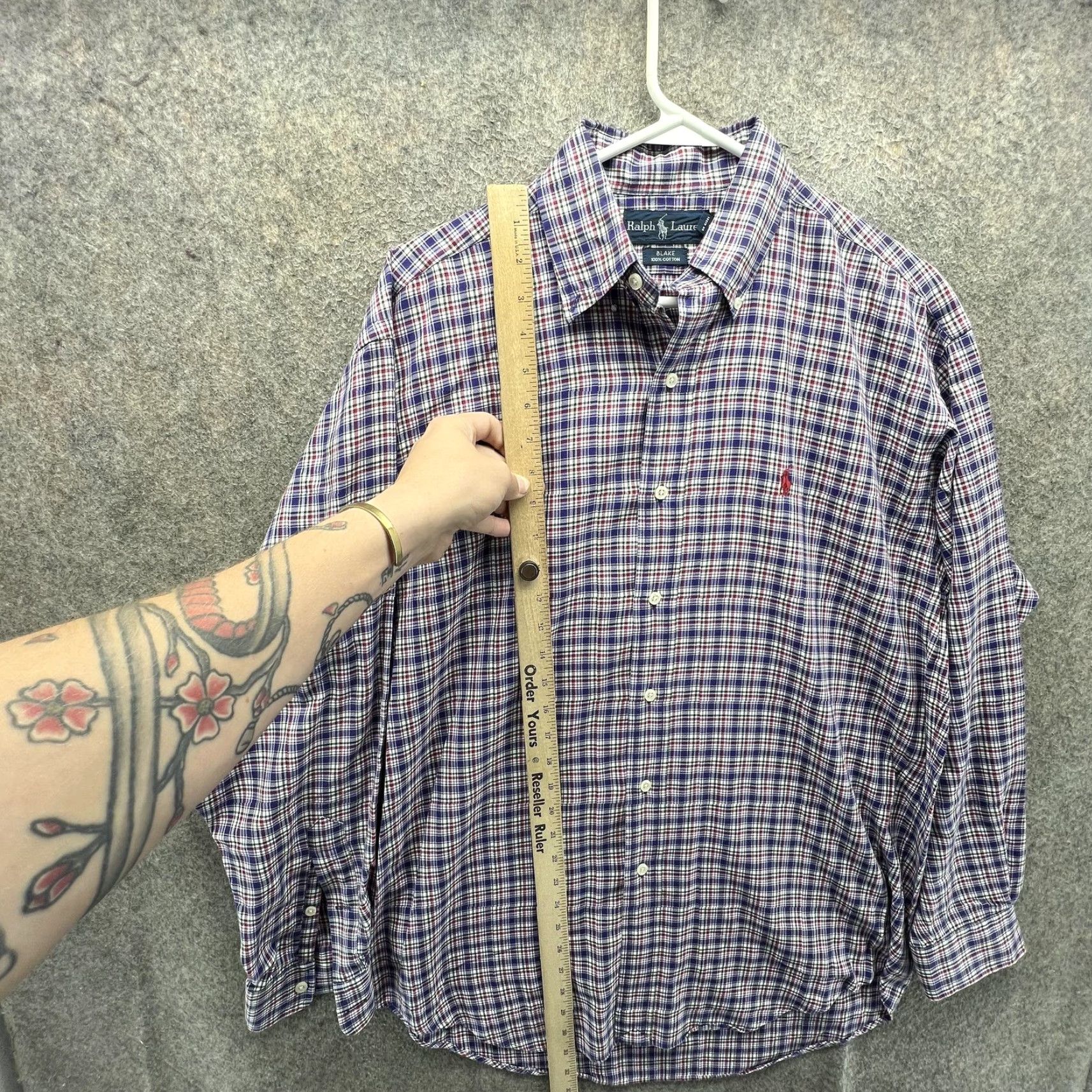 Ralph Lauren Ralph Lauren Shirt Mens Small Blue Plaid Long Sleeve Button Down Blake Casual Size US S / EU 44-46 / 1 - 5 Thumbnail