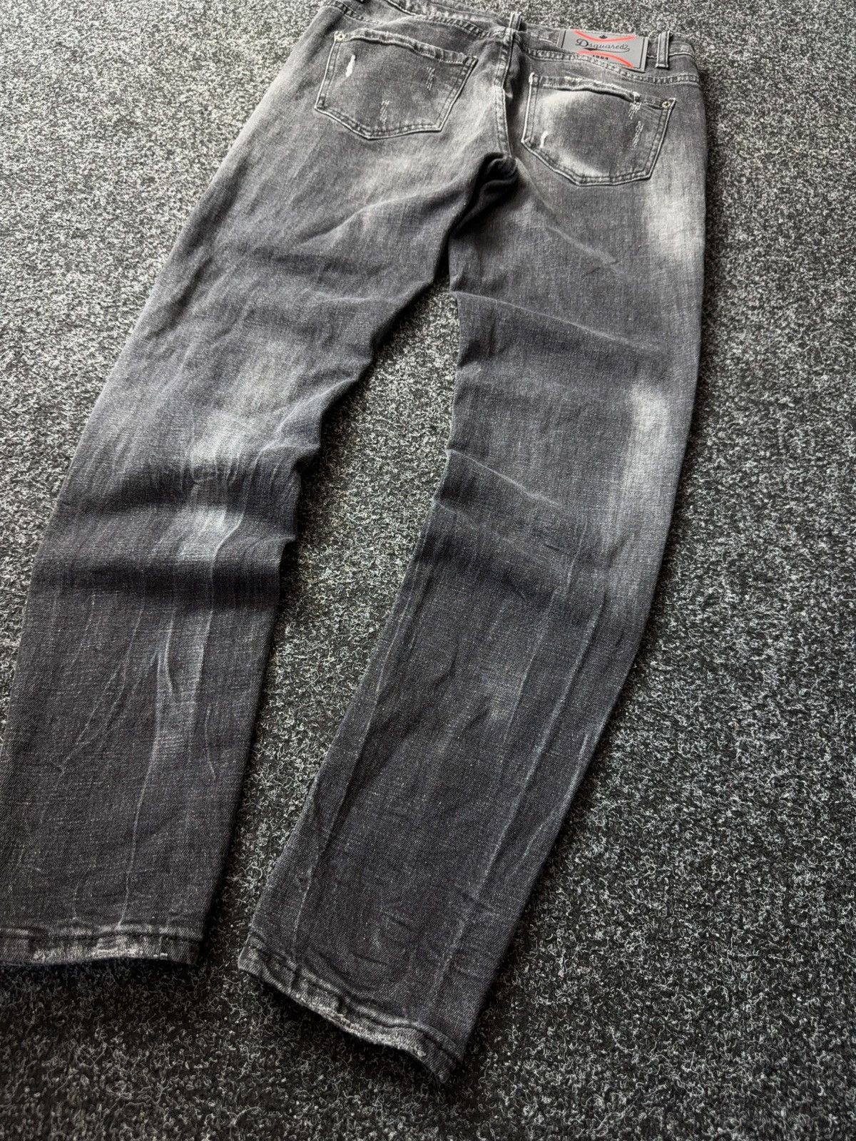 Dsquared2 Retro Dsquared2 Y2K Distressed Black Grey Jeans Size 48 Size US 32 / EU 48 - 13 Thumbnail
