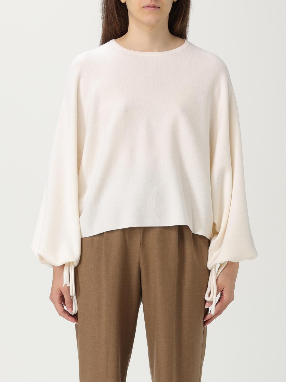 Max Mara Max Mara Sweater Woman White Size M / US 6-8 / IT 42-44 - 1 Thumbnail