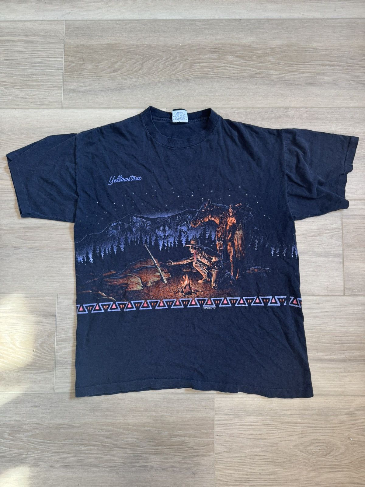 Vintage Yellowstone National Park Double Sided T-shirt 1992 Size US L / EU 52-54 / 3 - 1 Thumbnail